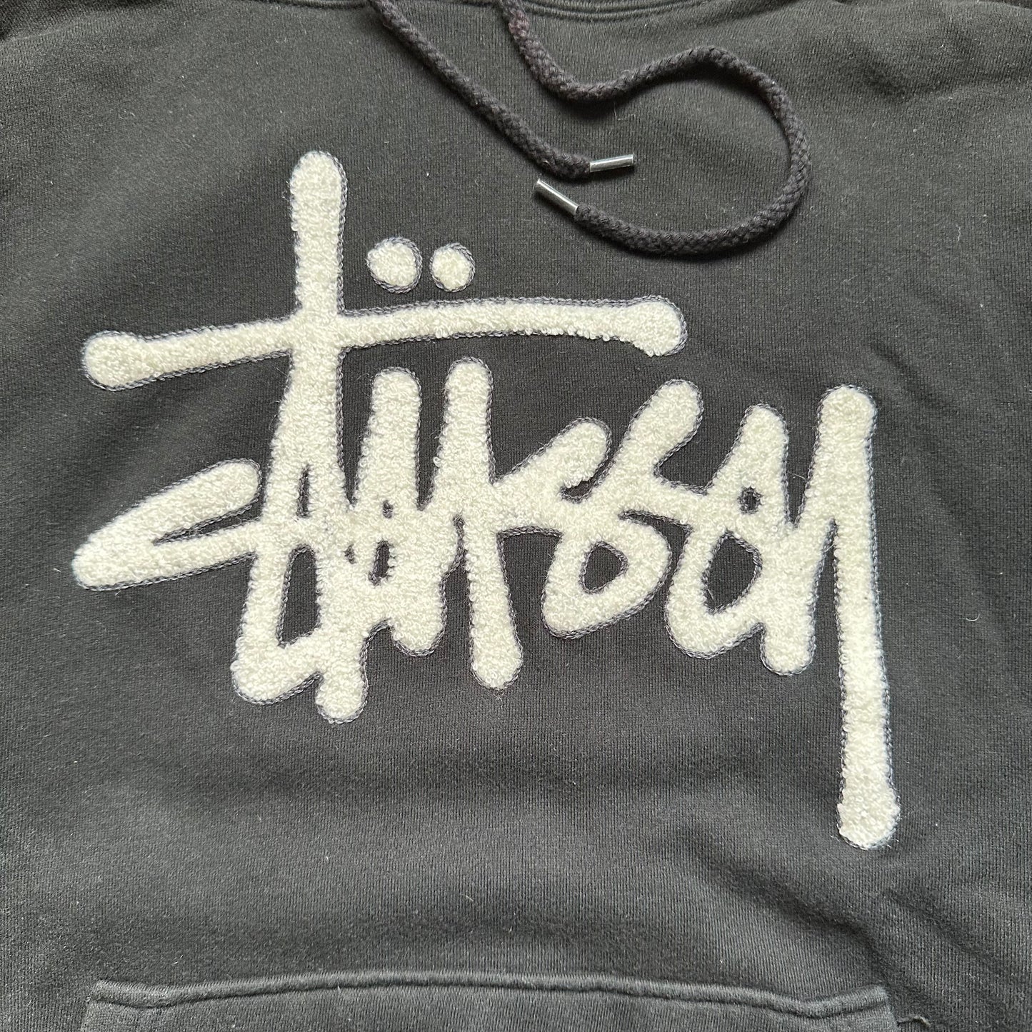 Sweatshirt Hoodie Stussy International Chenille Black (S)