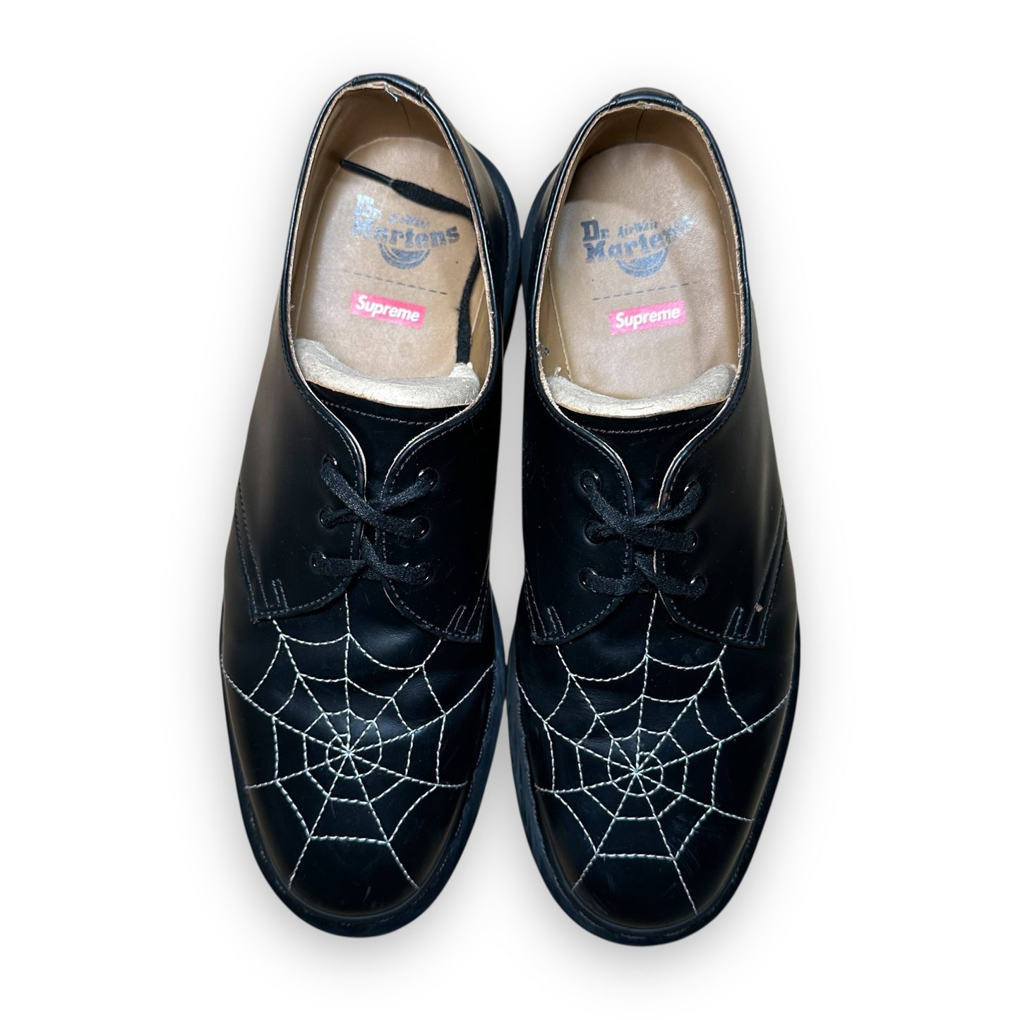 EU43 - US9.5 - UK8.5 • Dr. Martens 3-Eye Supreme Spiderweb Black