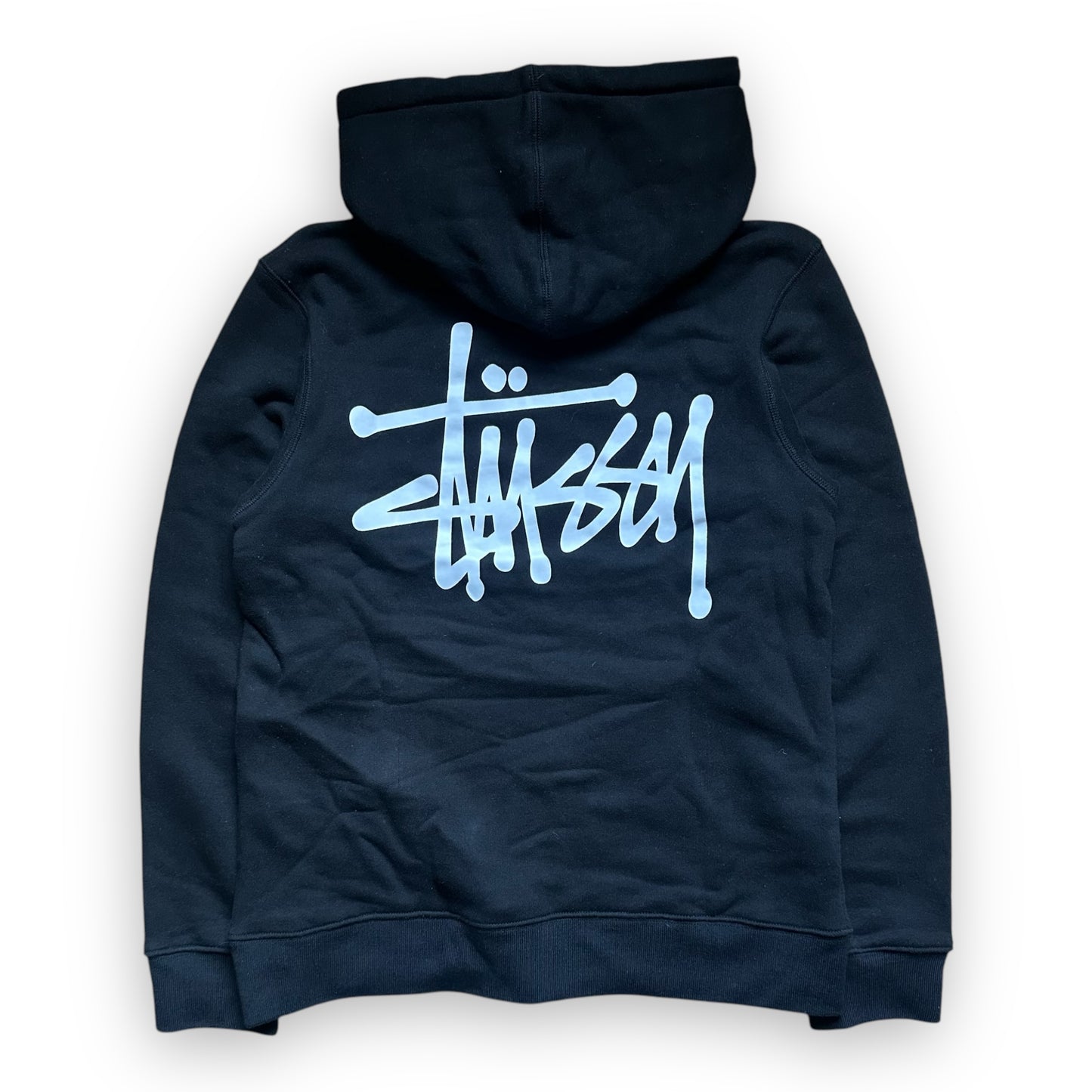 Sweatshirt Hoodie Stussy Spell Out Black (M)
