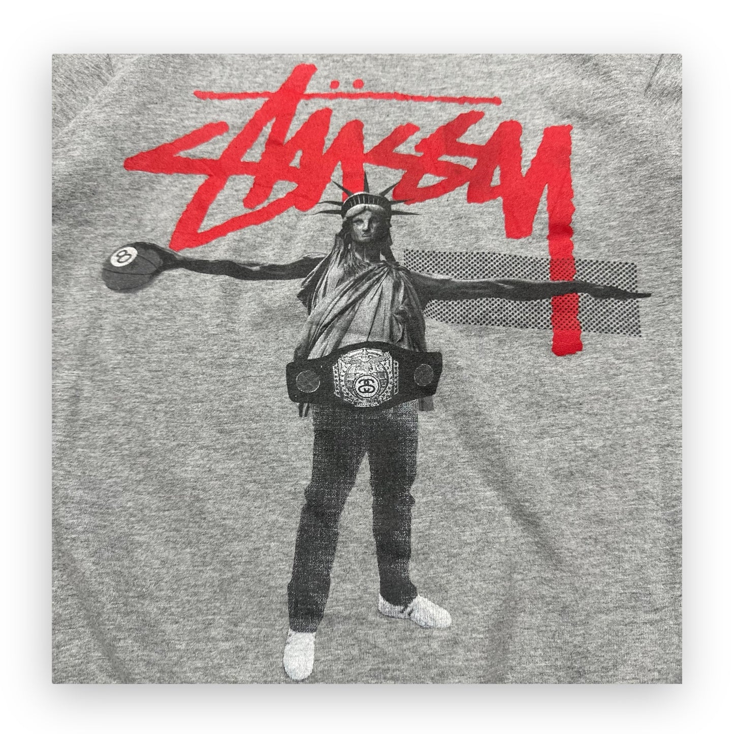 Tee Stussy America Grey vintage (S)