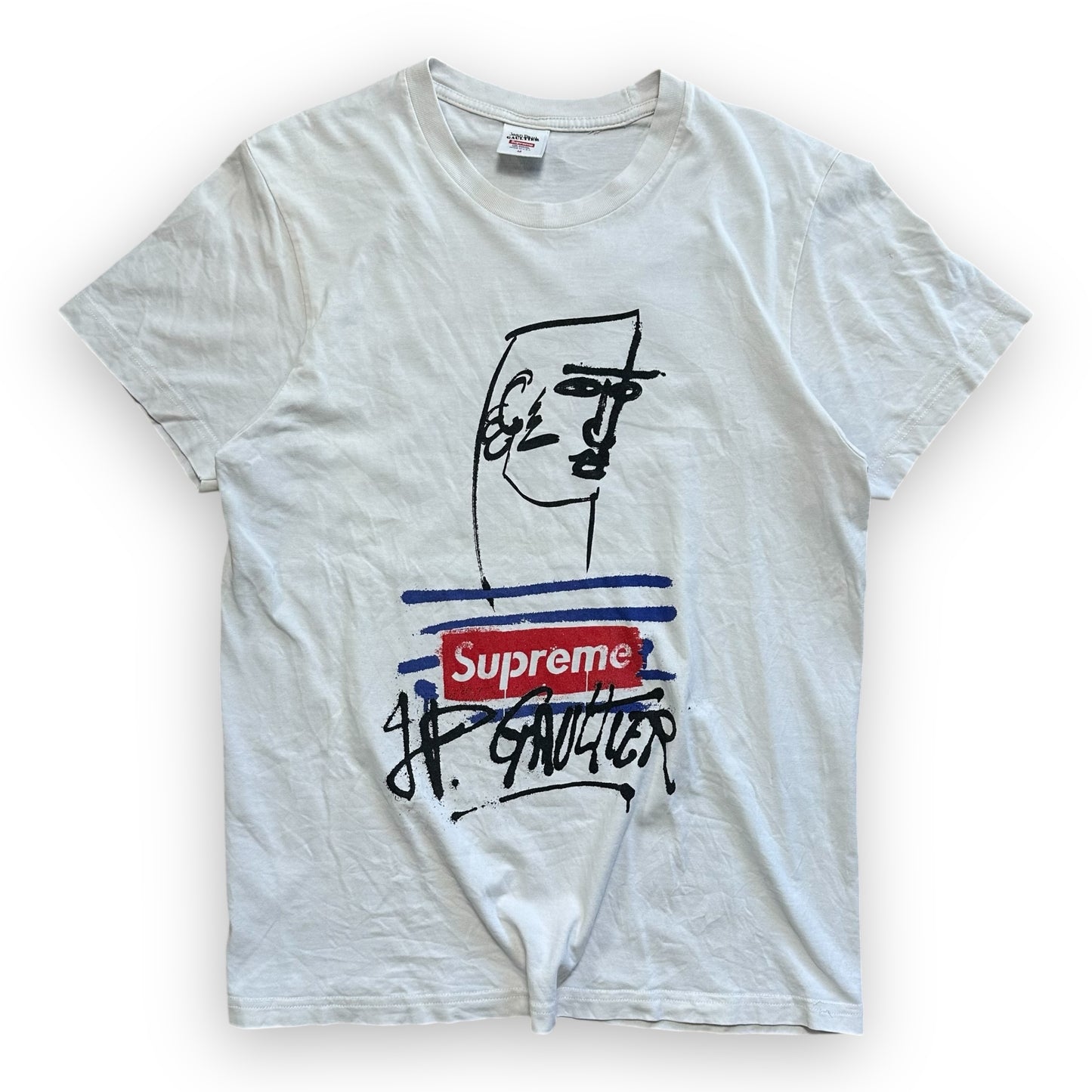 Tee Supreme Jean Paul Gaultier White SS19 (M)