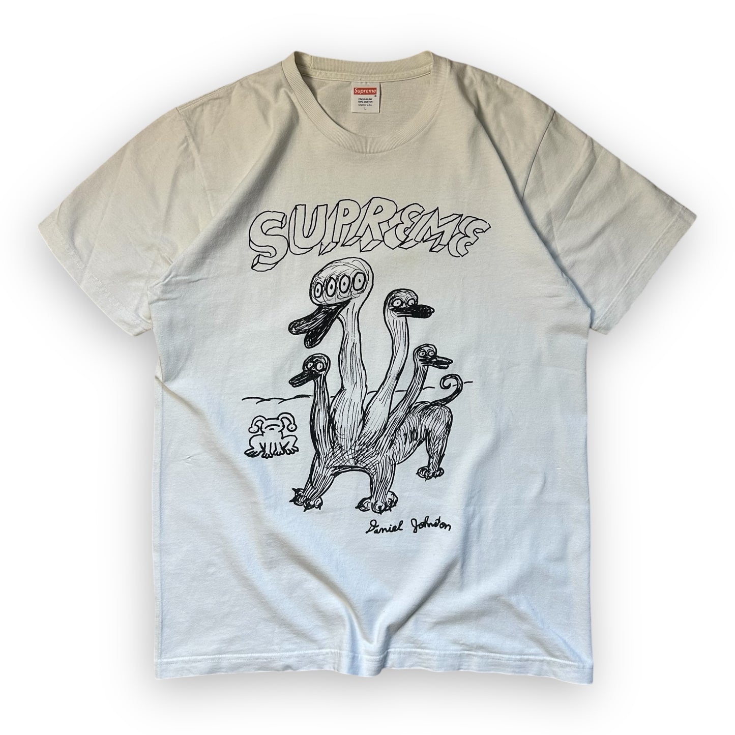 Tee Supreme Daniel Johnston Kill Em All White SS20 (L)