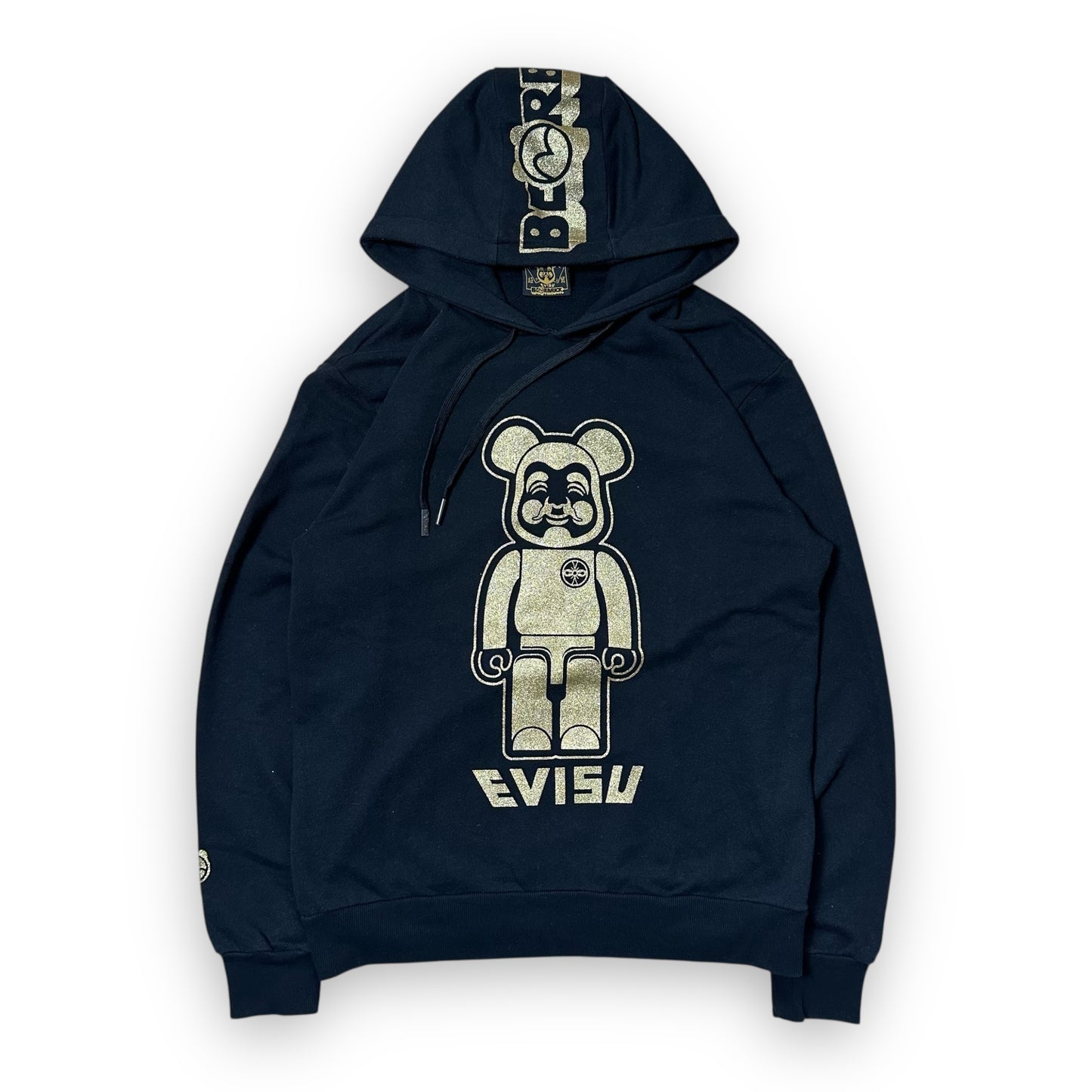 Sweatshirt Hoodie Evisu x Bearbrick Black /Gold (M)