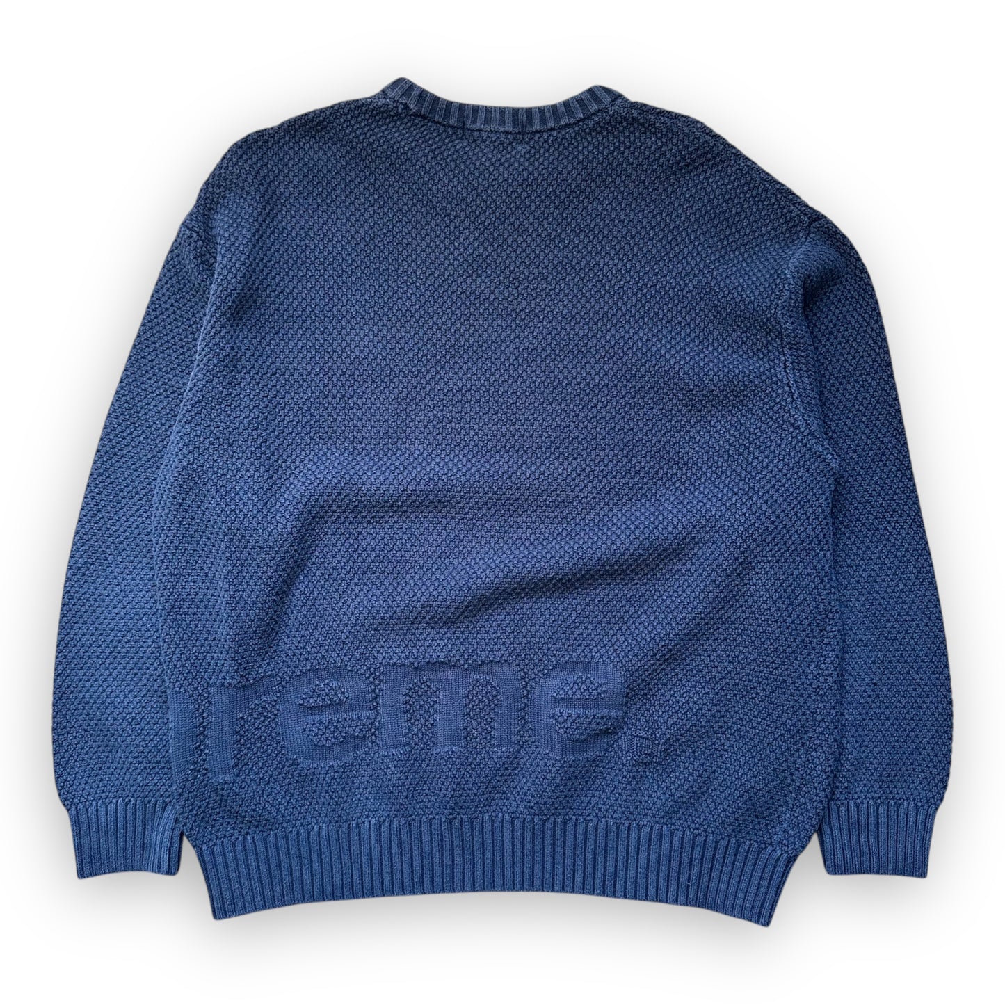 Sweater Supreme Textured Small Box Navy FW20