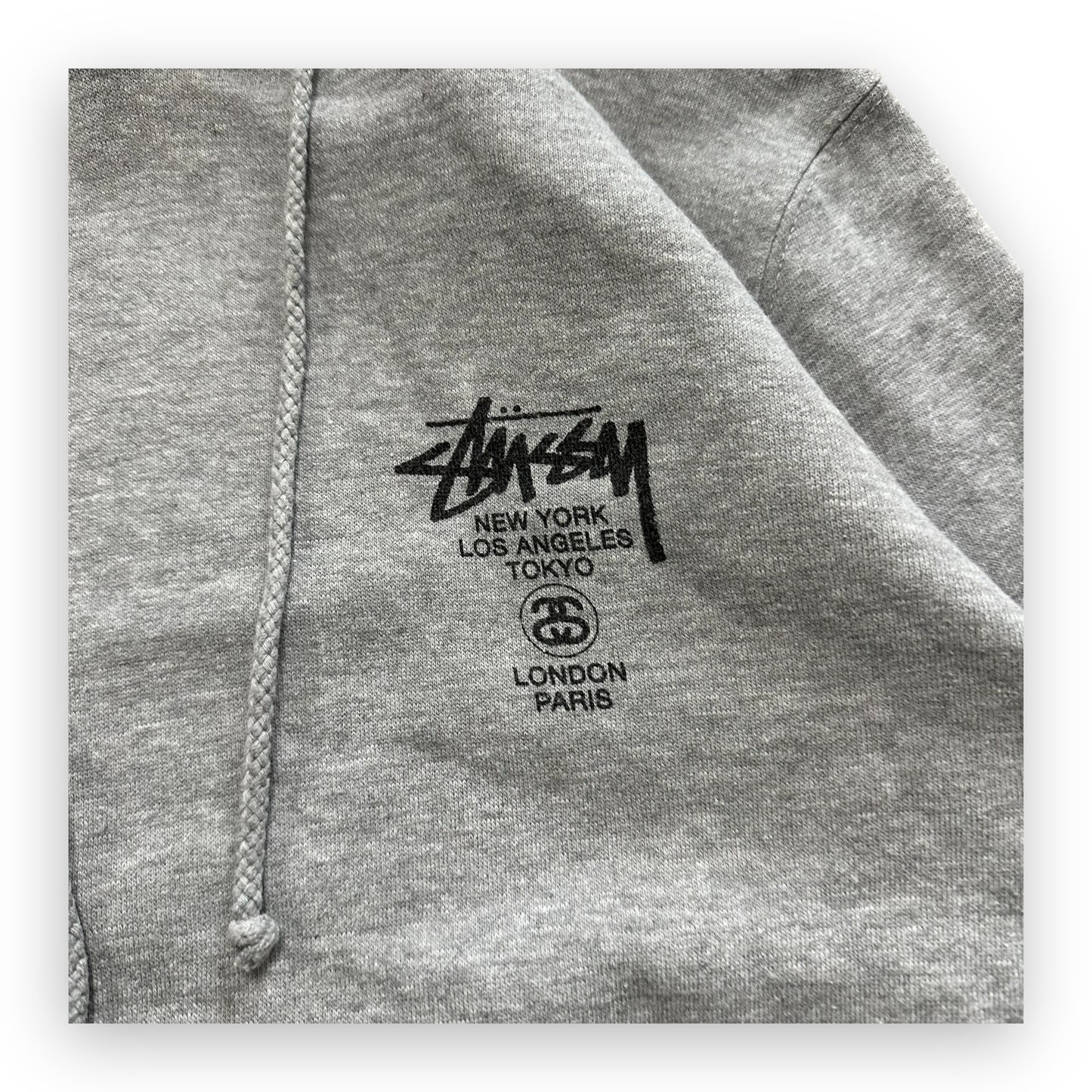 Sweatshirt Hoodie Stussy International Grey Vintage (S)