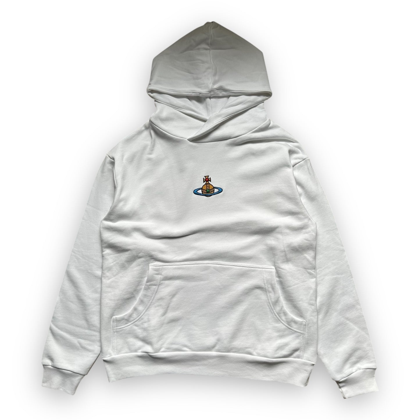 Sweatshirt Hoodie Vivienne Westwood Embroidered Logo White (M)