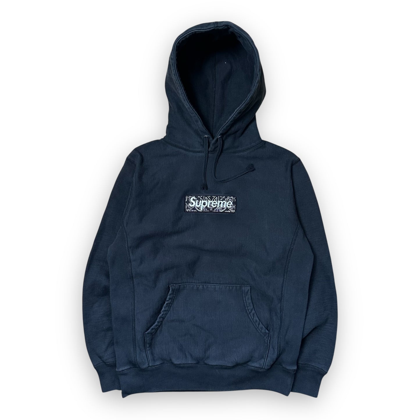 Sweatshirt Hoodie Supreme Box Logo Bandana Black FW19 (S)