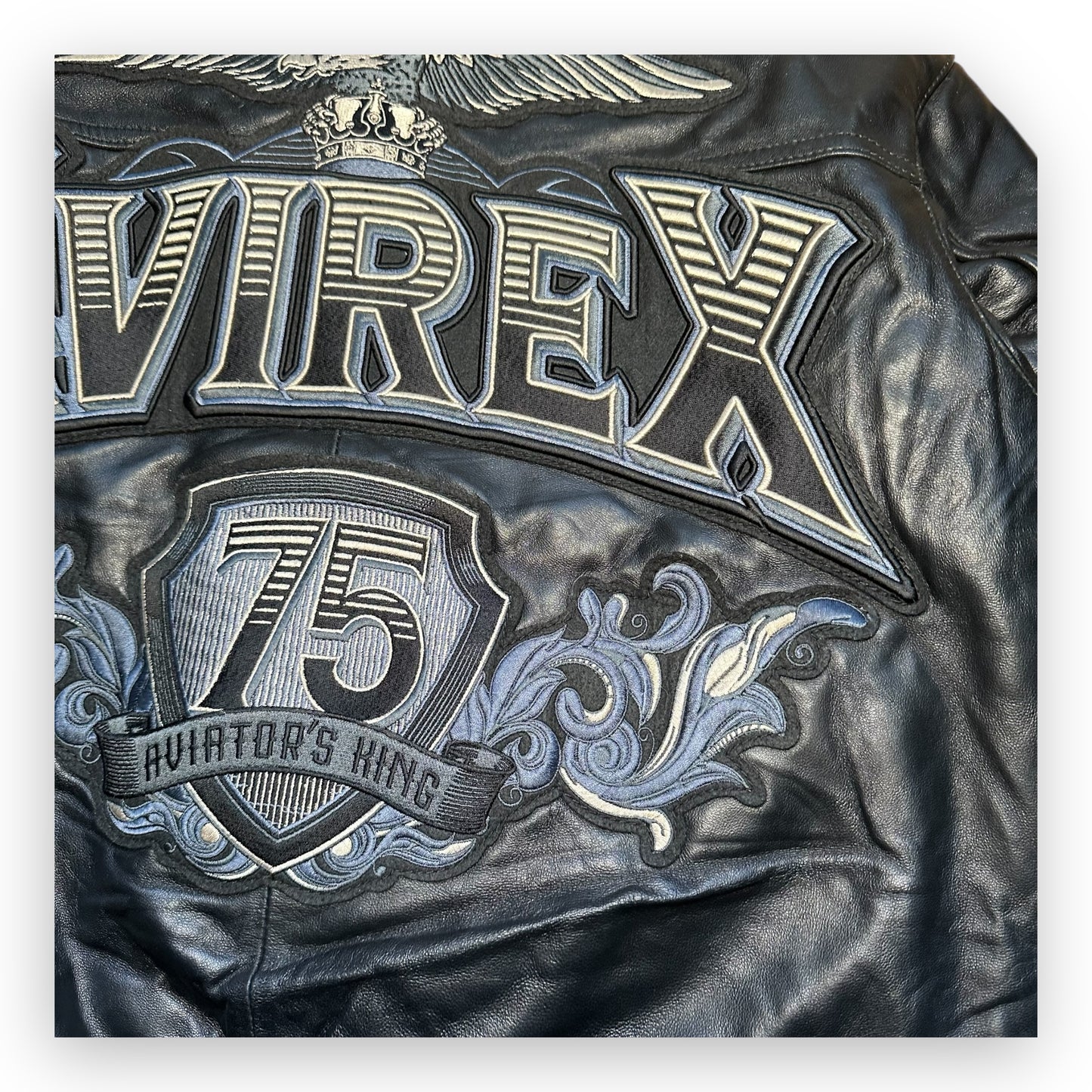 Jacket Avirex Leather Flight Black vintage (M)