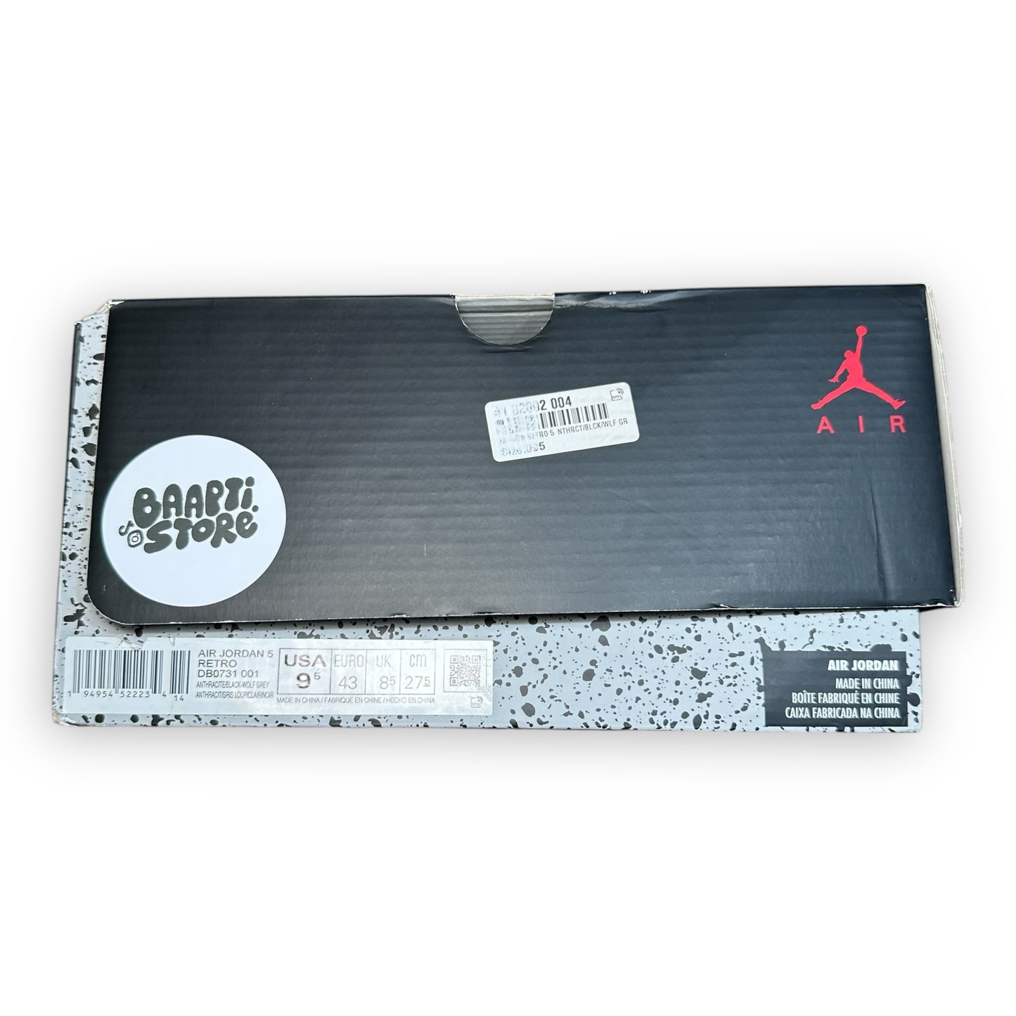 EU43 - US9.5 - UK8.5 • Jordan 5 Retro Anthracite