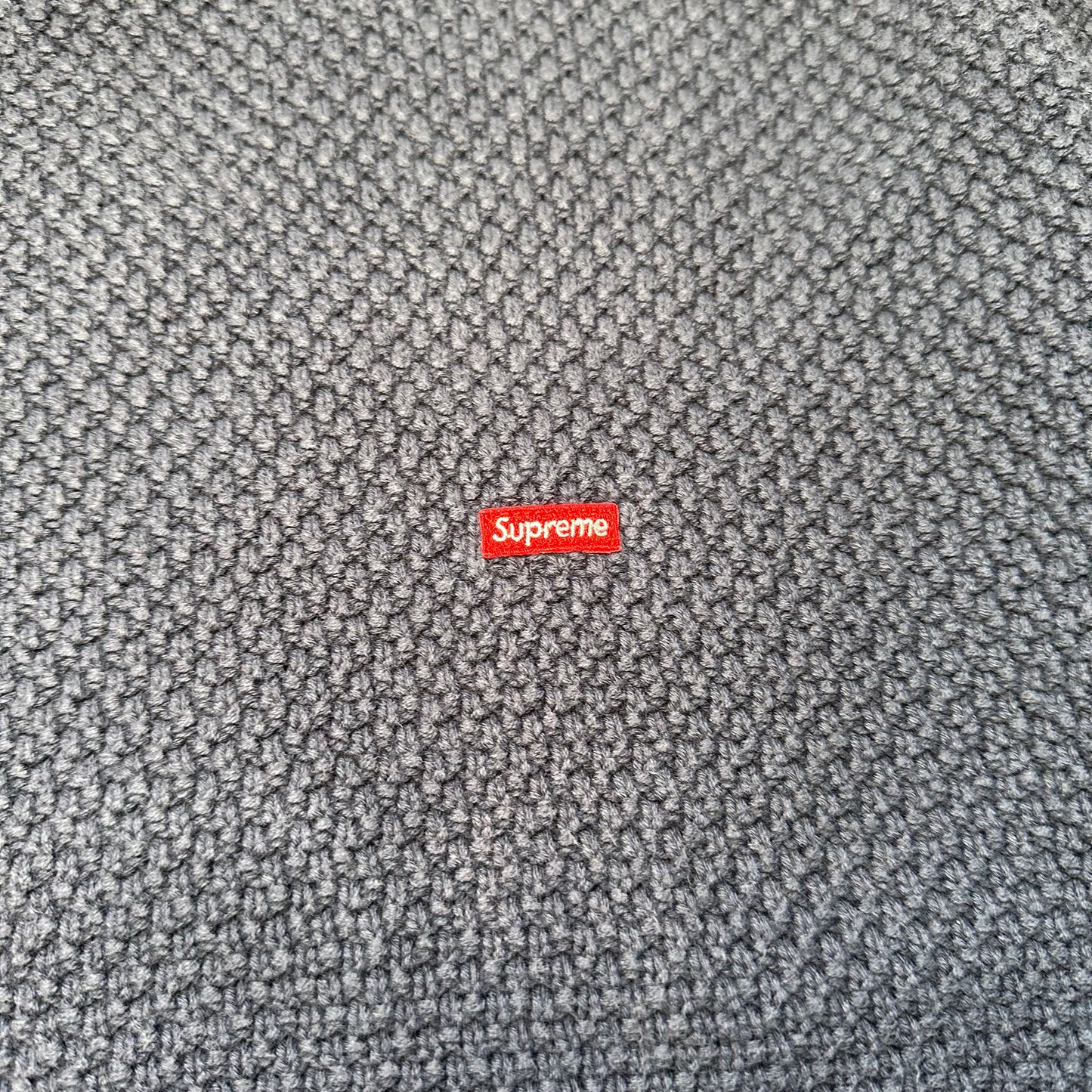 Sweater Supreme Textured Small Box Navy FW20