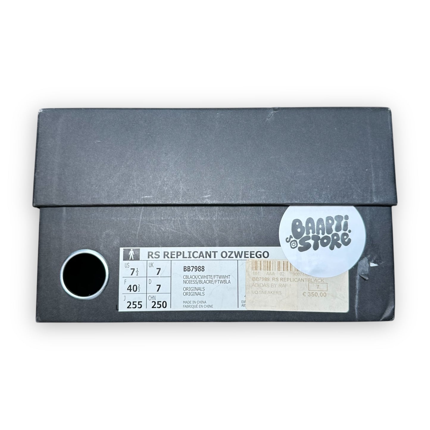 EU40.5 - US7.5 - UK6.5 • adidas RS Replicant Ozweego Raf Simons Black Cream