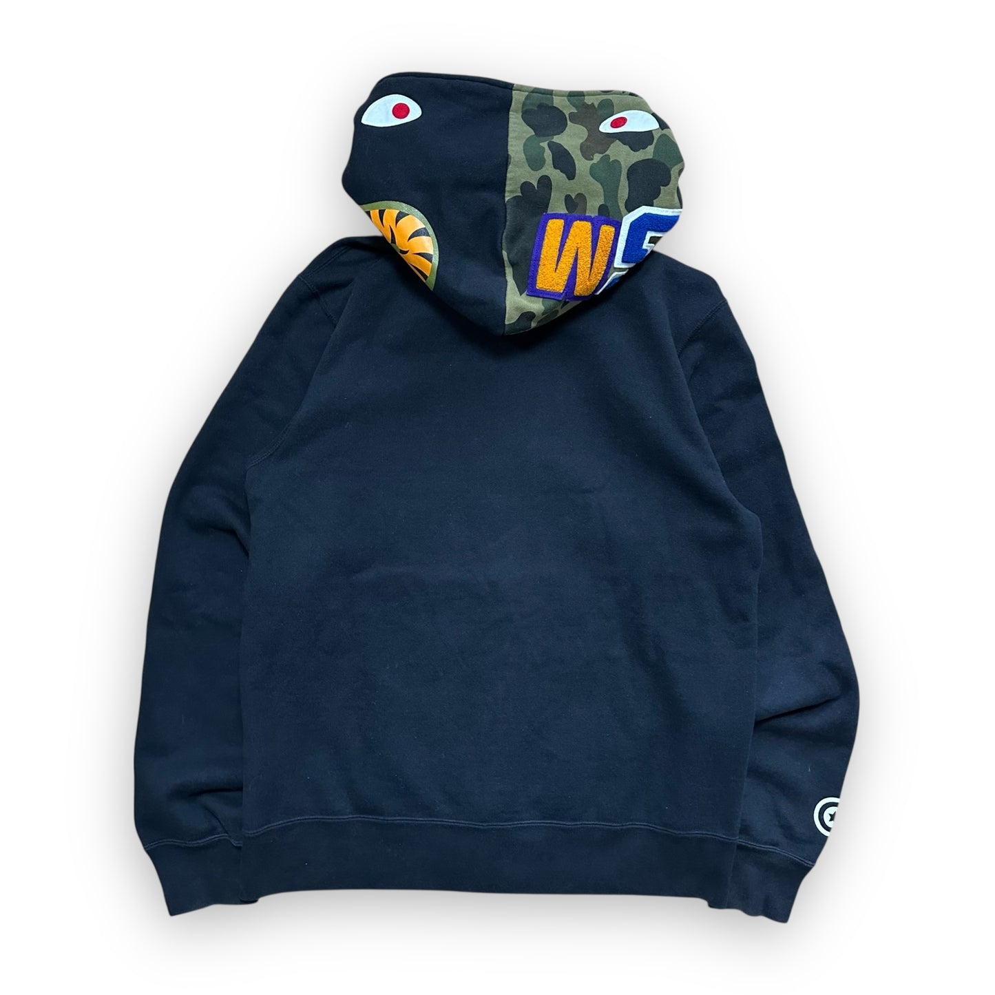 Sweatshirt Hoodie Zip BAPE Shark Camo Black (M)