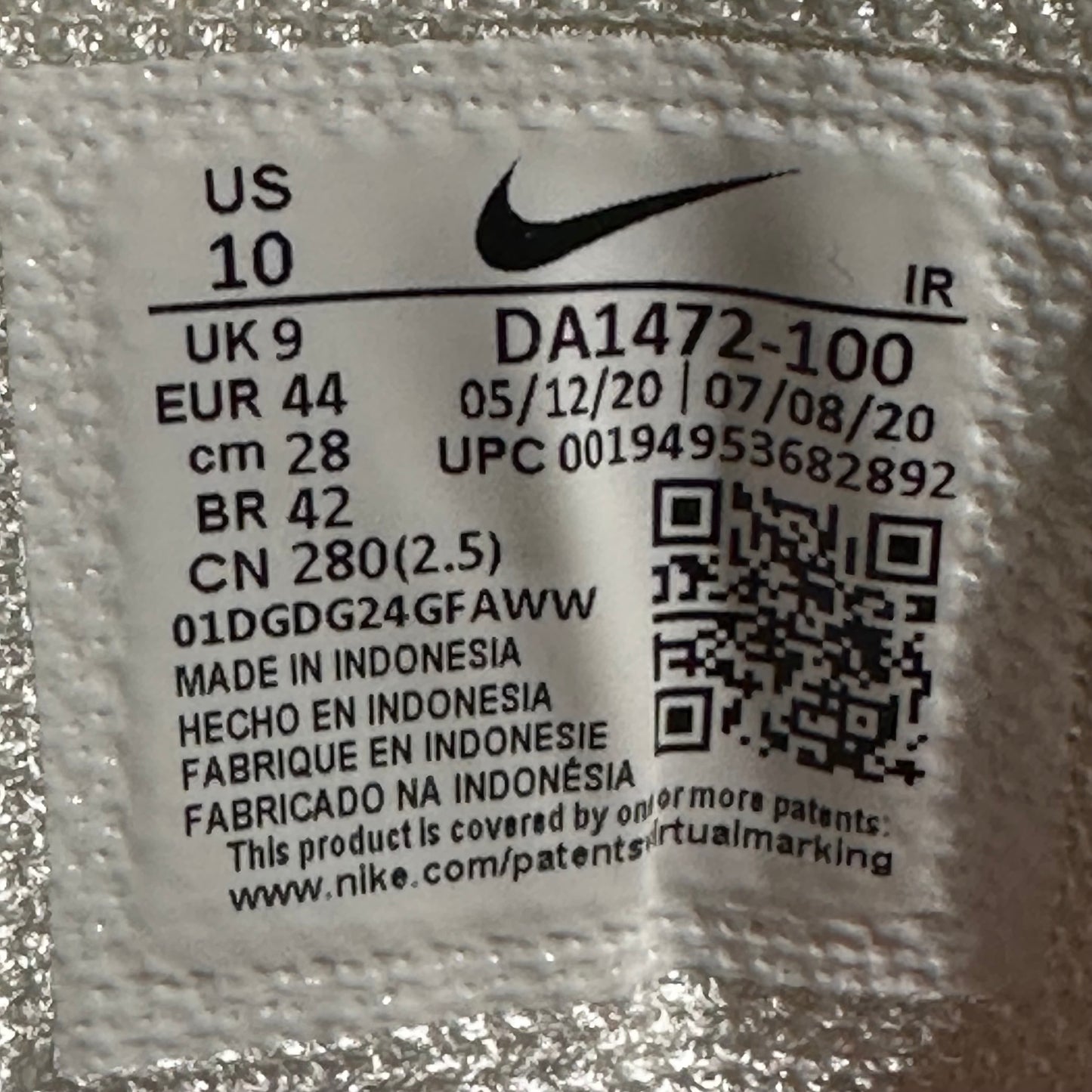 EU44 - US10 - UK9 • Air Max Plus TN Supreme White