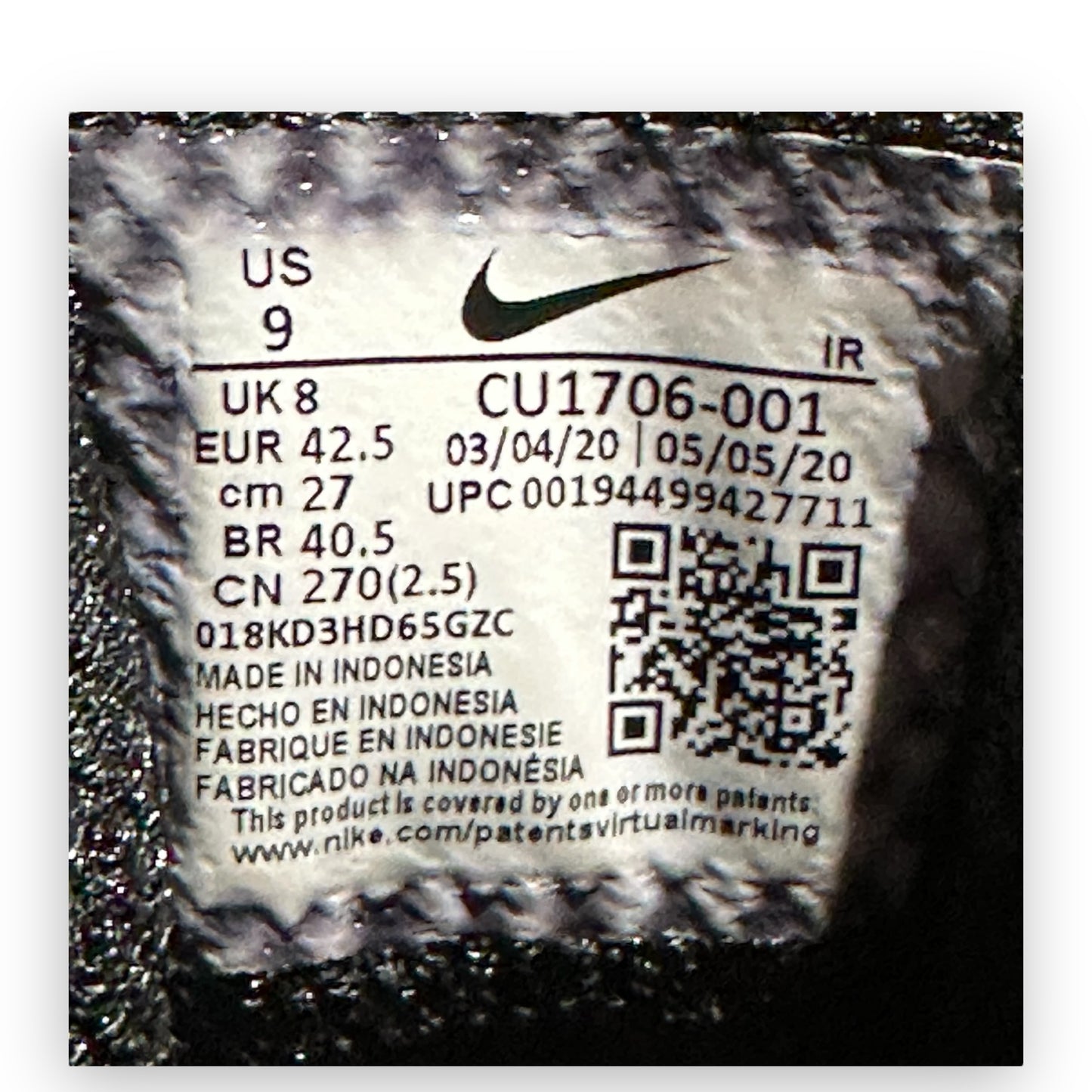 EU42.5 - US9 - UK8 • Air Max Tailwind 5 Skepta Bloody Chrome