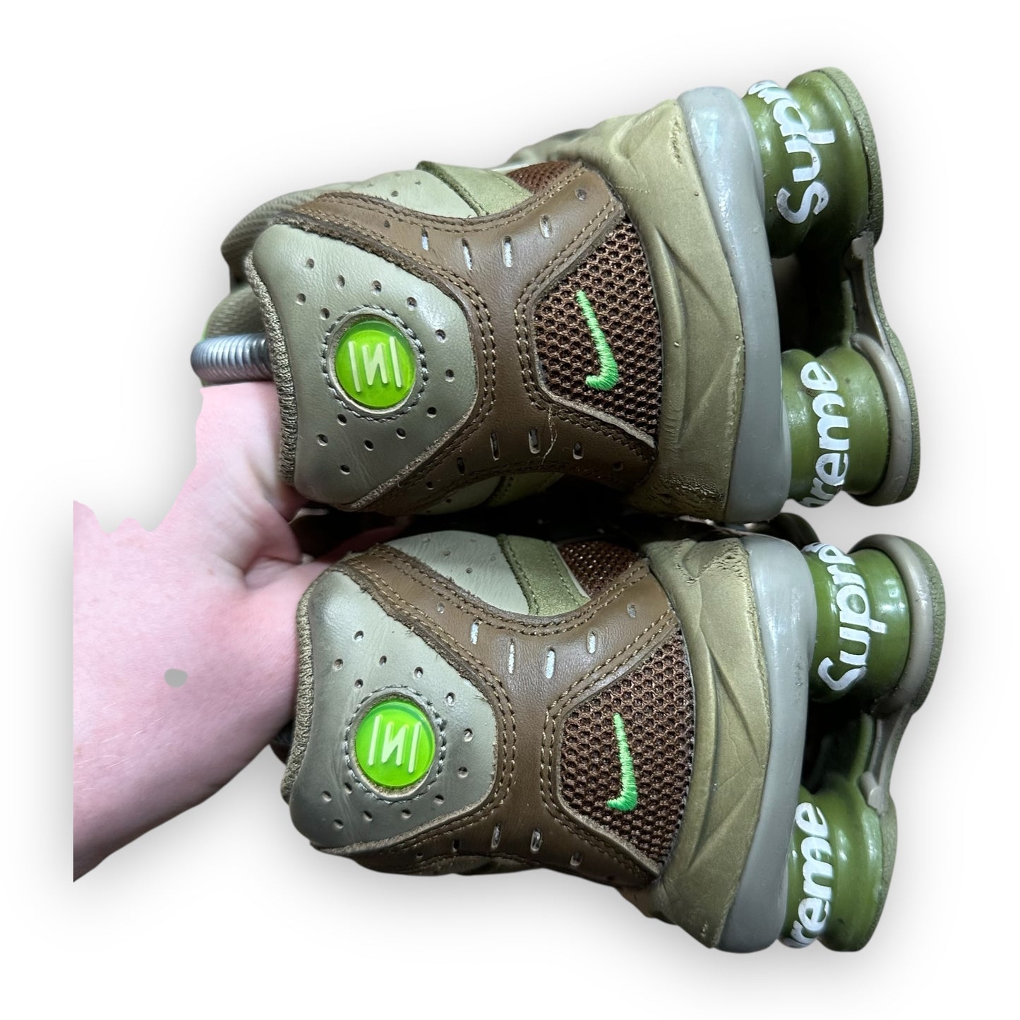 EU43 - US9.5 - UK8.5 • Shox Ride 2 Supreme Olive