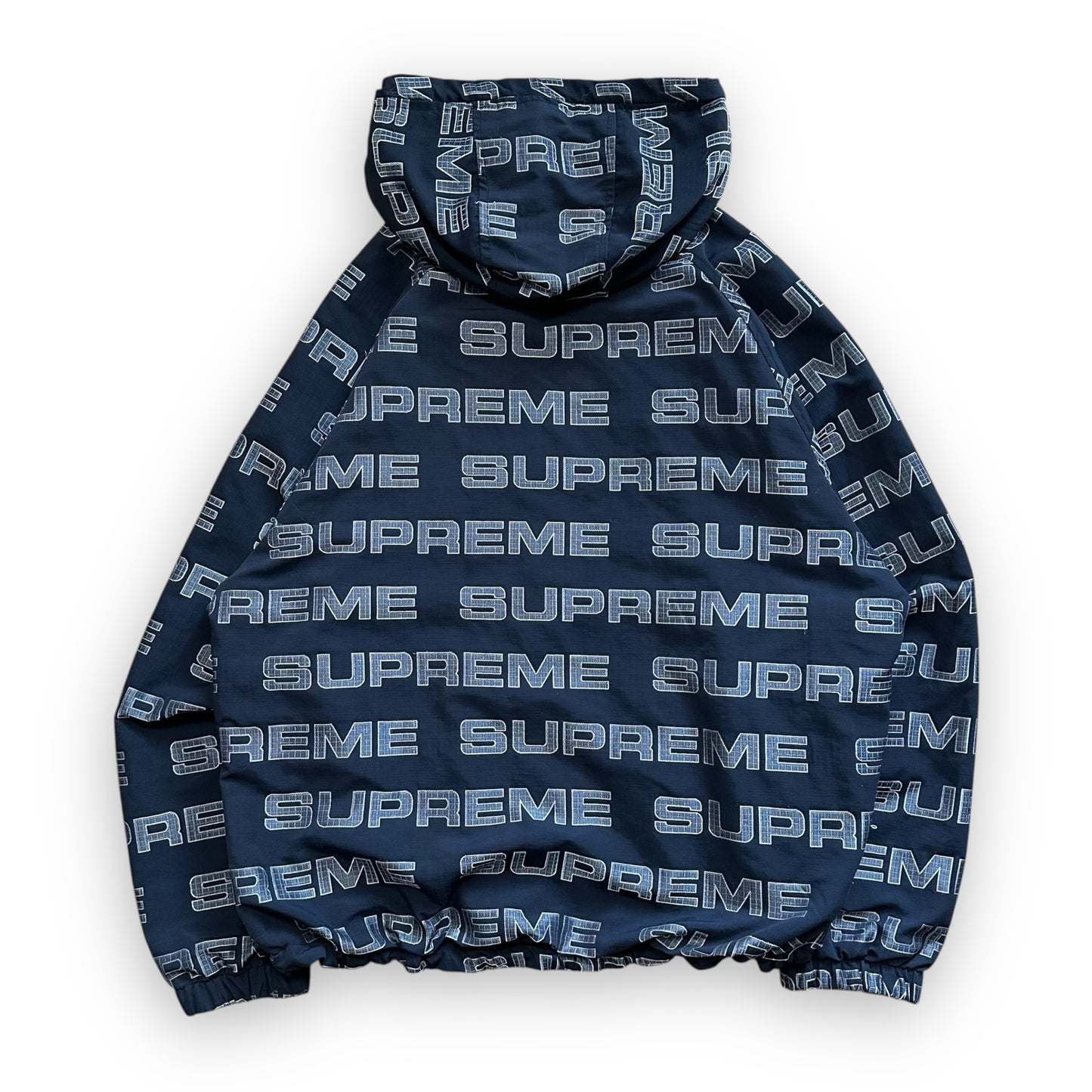 Jacket Supreme Logo Ripstop Hooded Black FW21 (M)