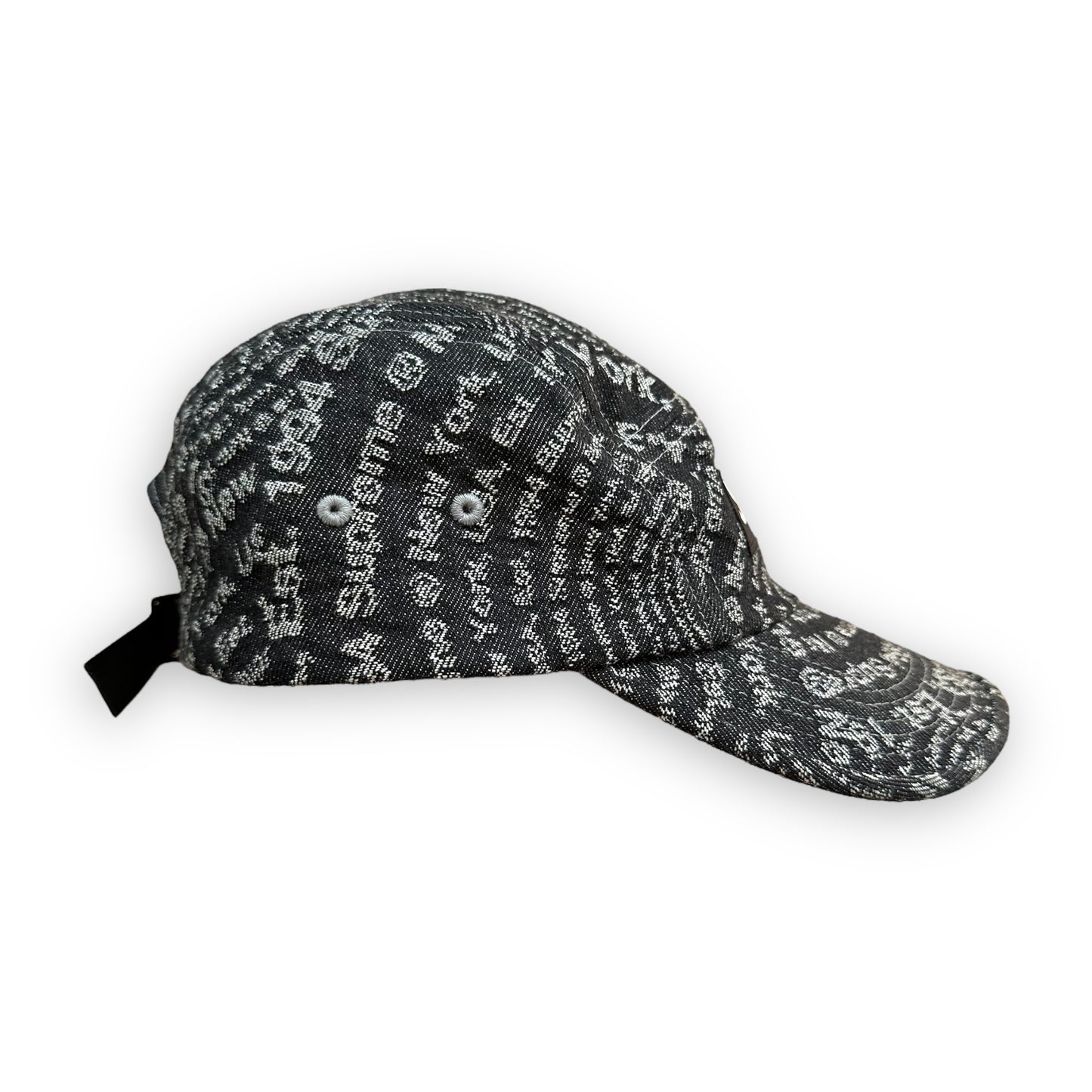 Cap Supreme Circles Jacquard Denim Camp Black FW21