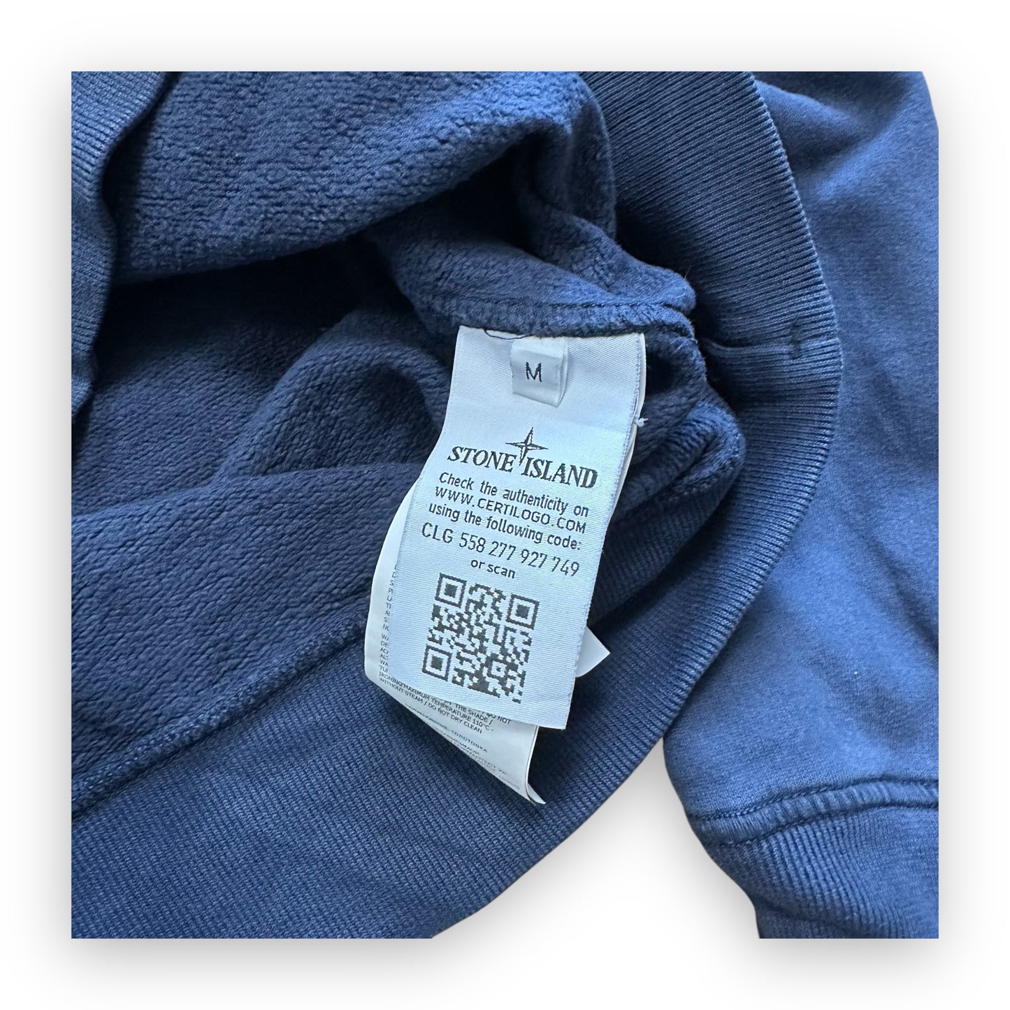 Sweatshirt Crewneck Stone Island Navy (M)