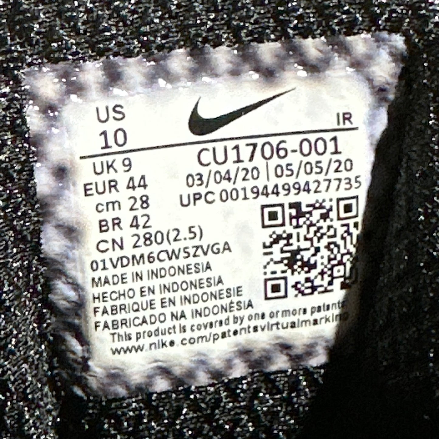 EU44 - US10 - UK9 • Air Max Tailwind 5 Skepta Bloody Chrome