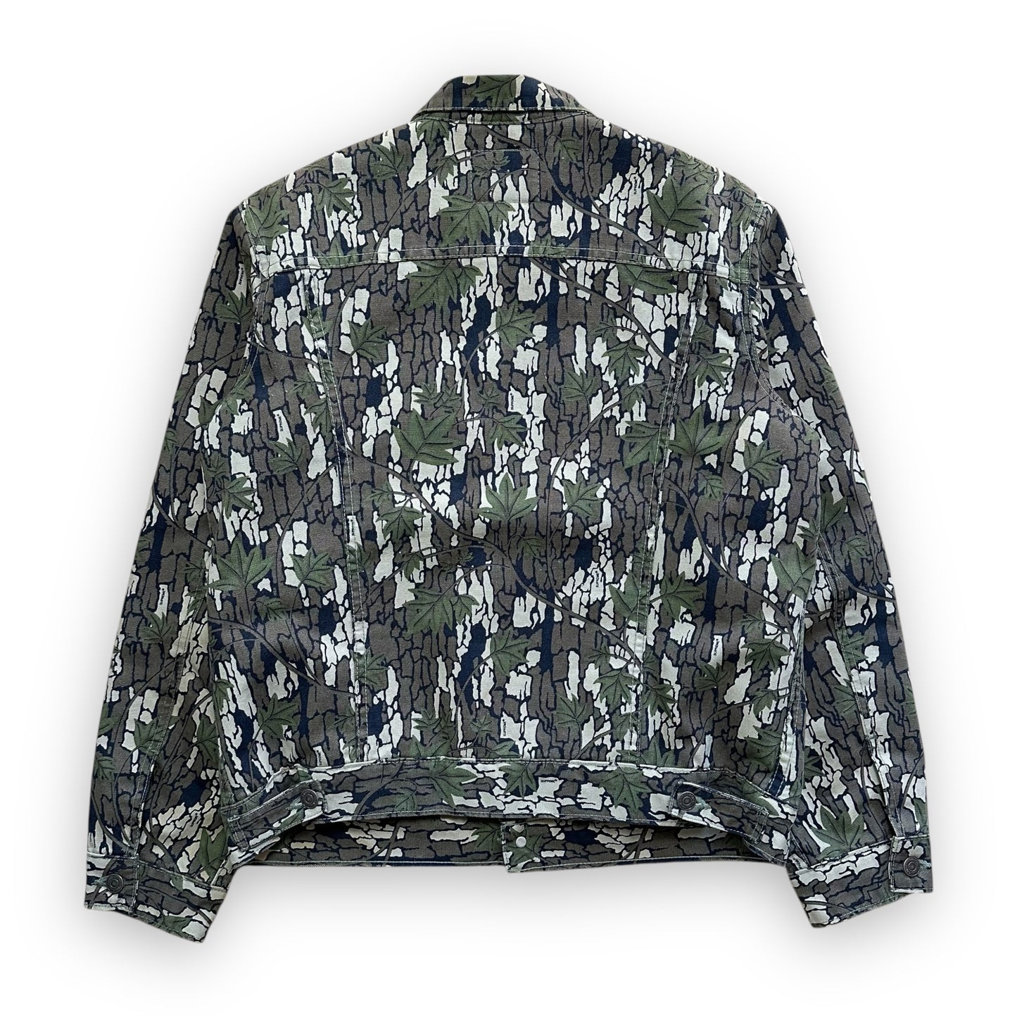 Jacket Supreme Levis Sherling Lined Camo Canvas Trucker FW13 (M)