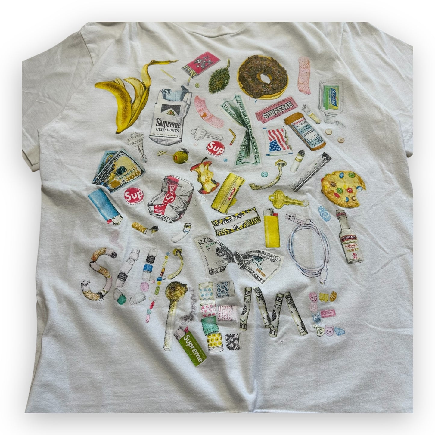 Tee Supreme Trash White SS23 (M)