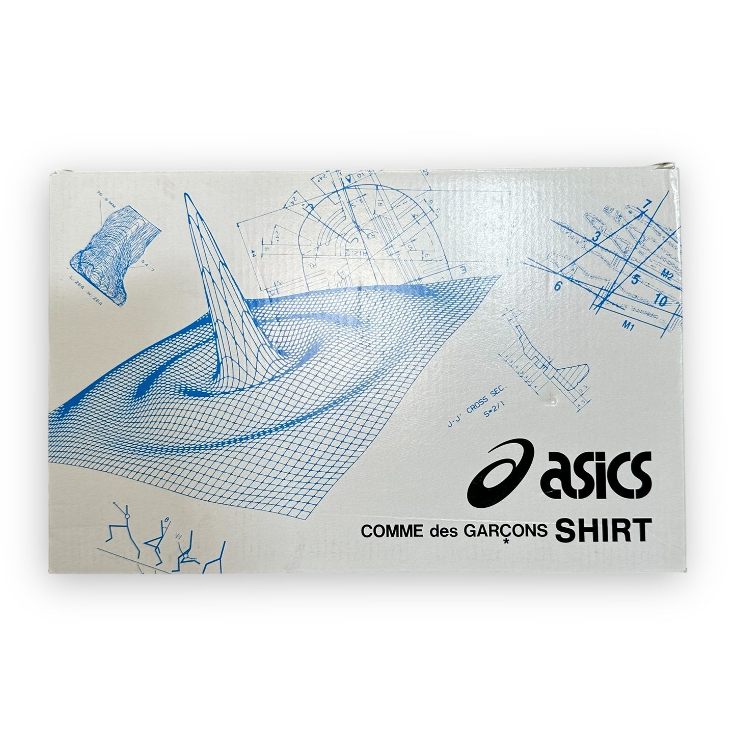 EU44 - US10 - UK9 • ASICS Tarther Comme des Garcons Shirt Pack White Blue