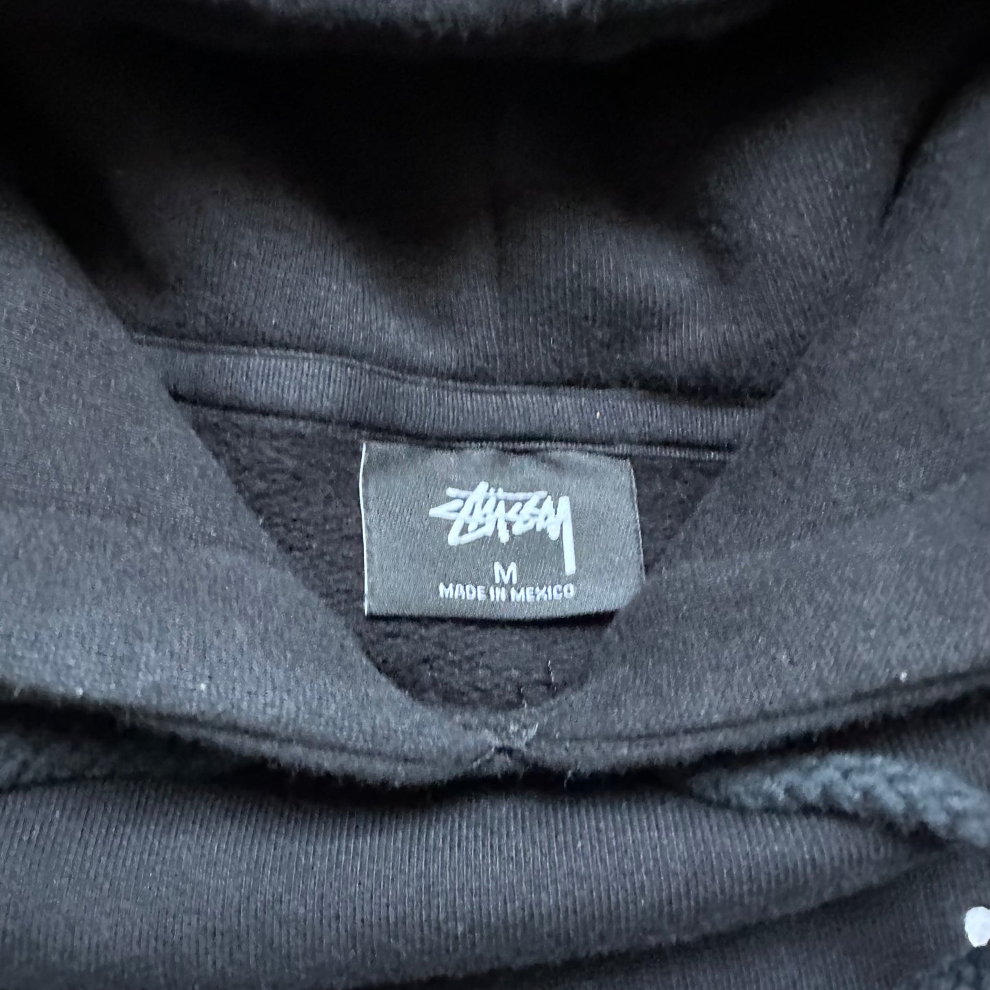 Sweatshirt Hoodie Stussy Spell Out Black (M)