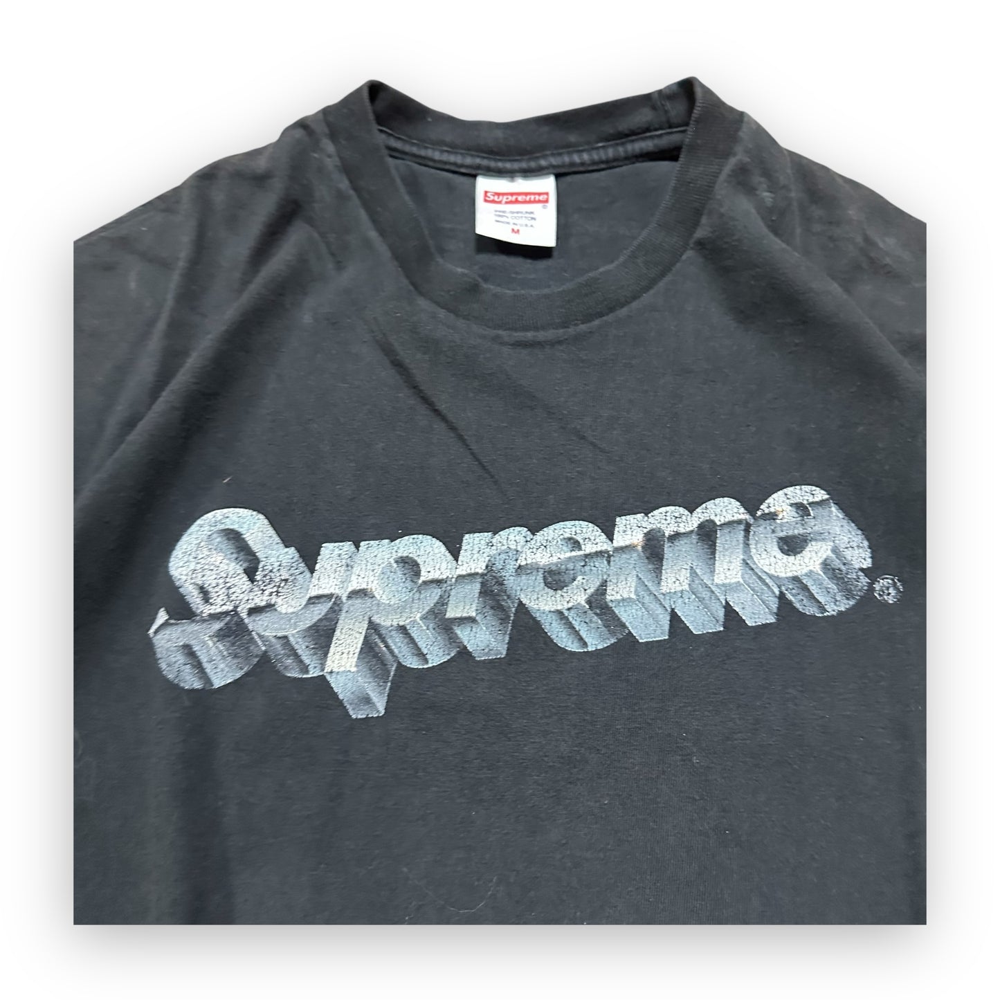 Tee Supreme Chrome Logo Black SS20 (M)