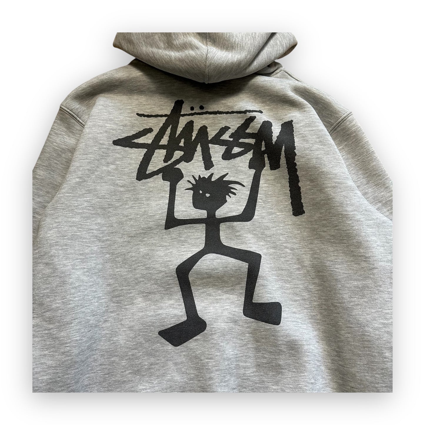 Sweatshirt Hoodie Stussy Warrior Man Grey (L)