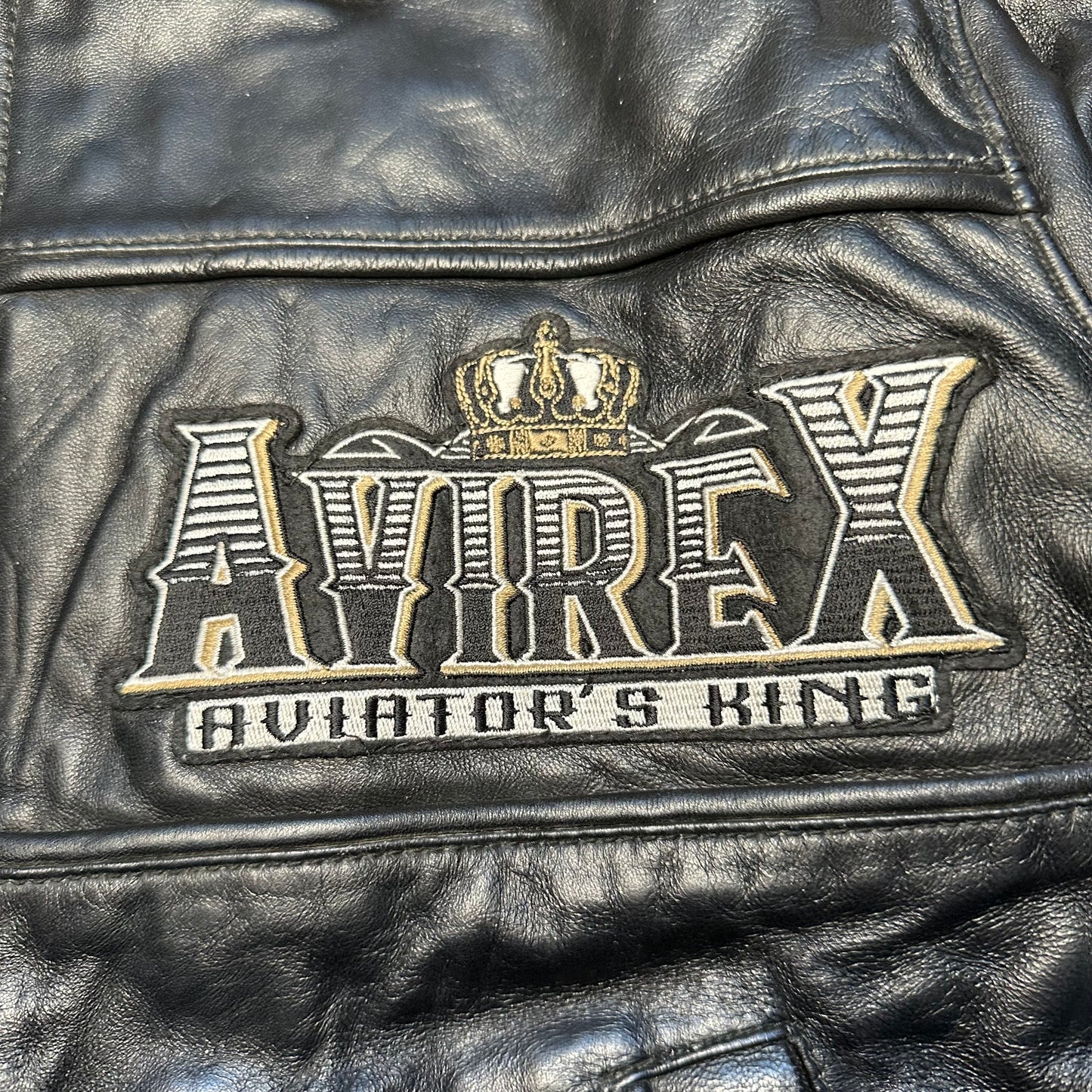 Jacket Avirex Leather Flight Black vintage (M)