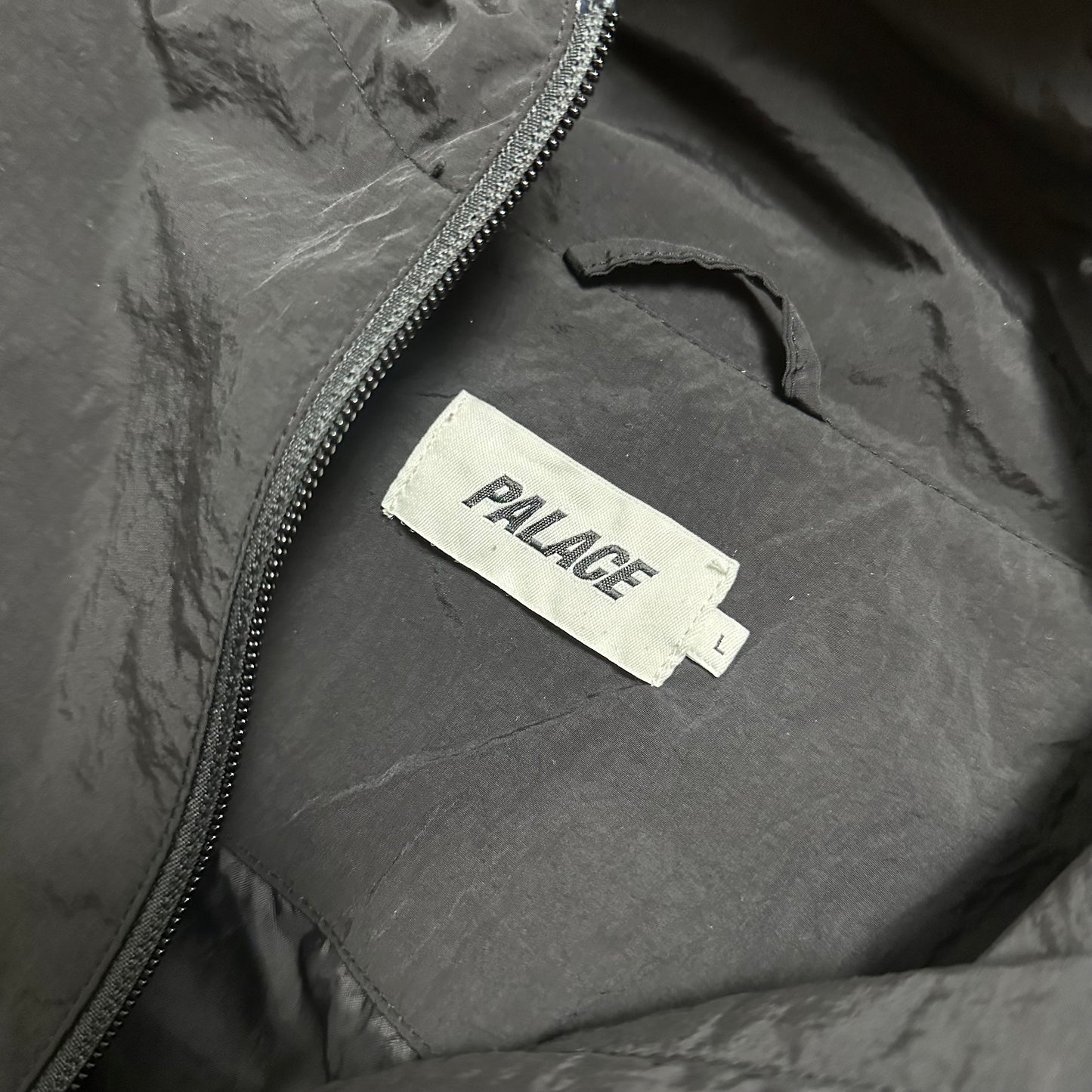 Jacket Palace Windbreaker Outer Shell Smock Black (L)