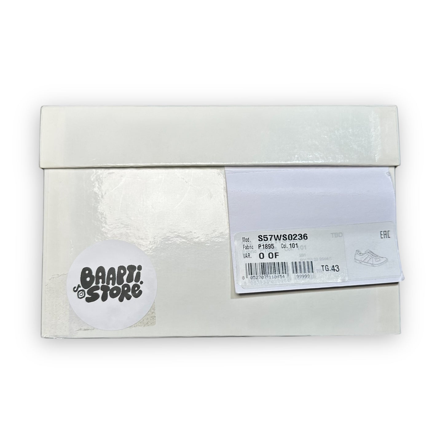 EU43 - US9.5 - UK8.5 • Maison Margiela Replica GAT White Grey