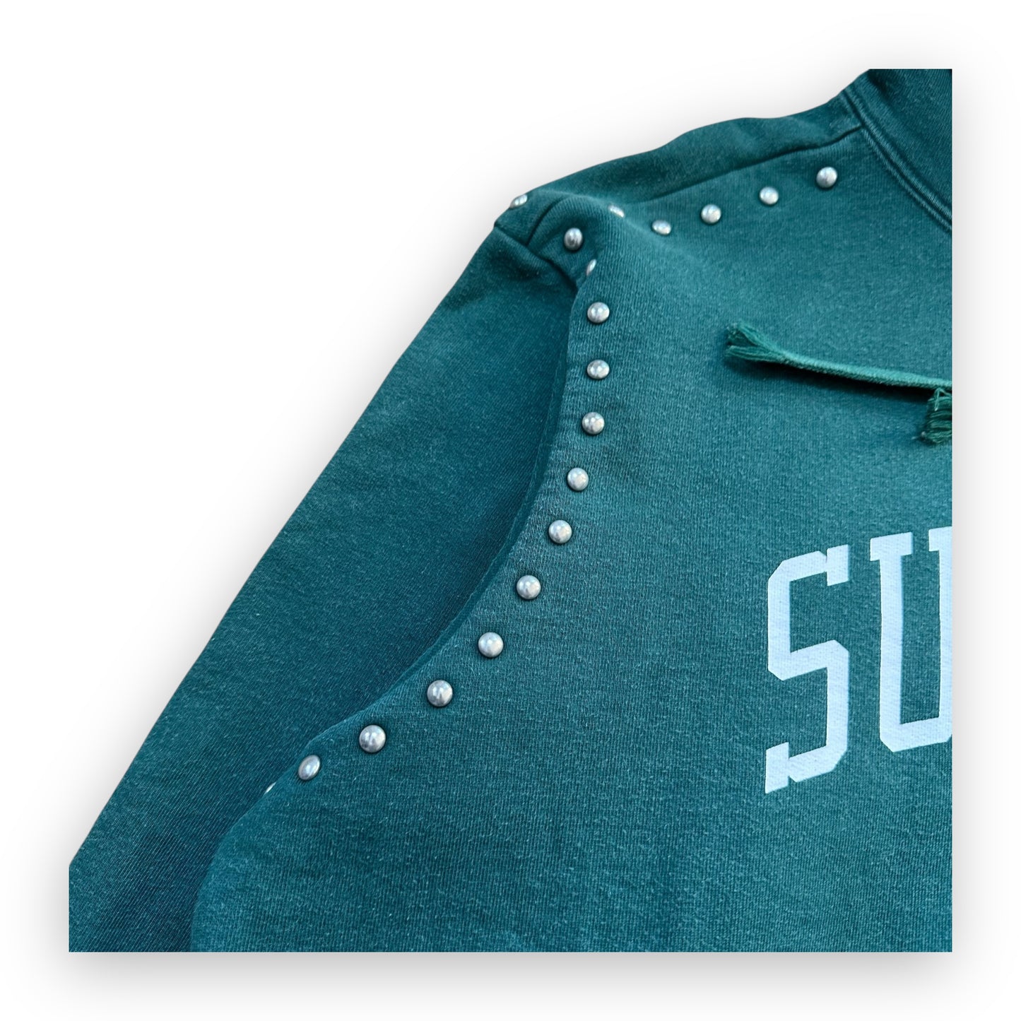 Sweatshirt Hoodie Supreme Studded Dark Green FW18 (M)