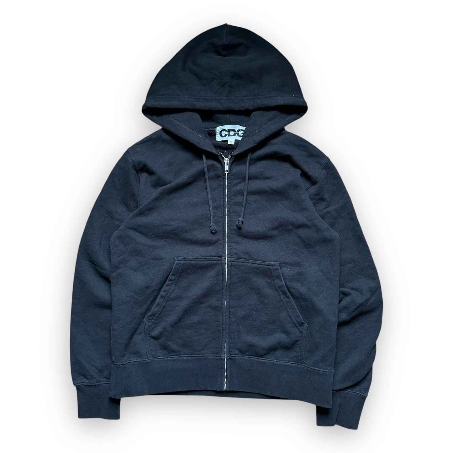 Sweatshirt Hoodie Zip Up CDG Black Green (S)