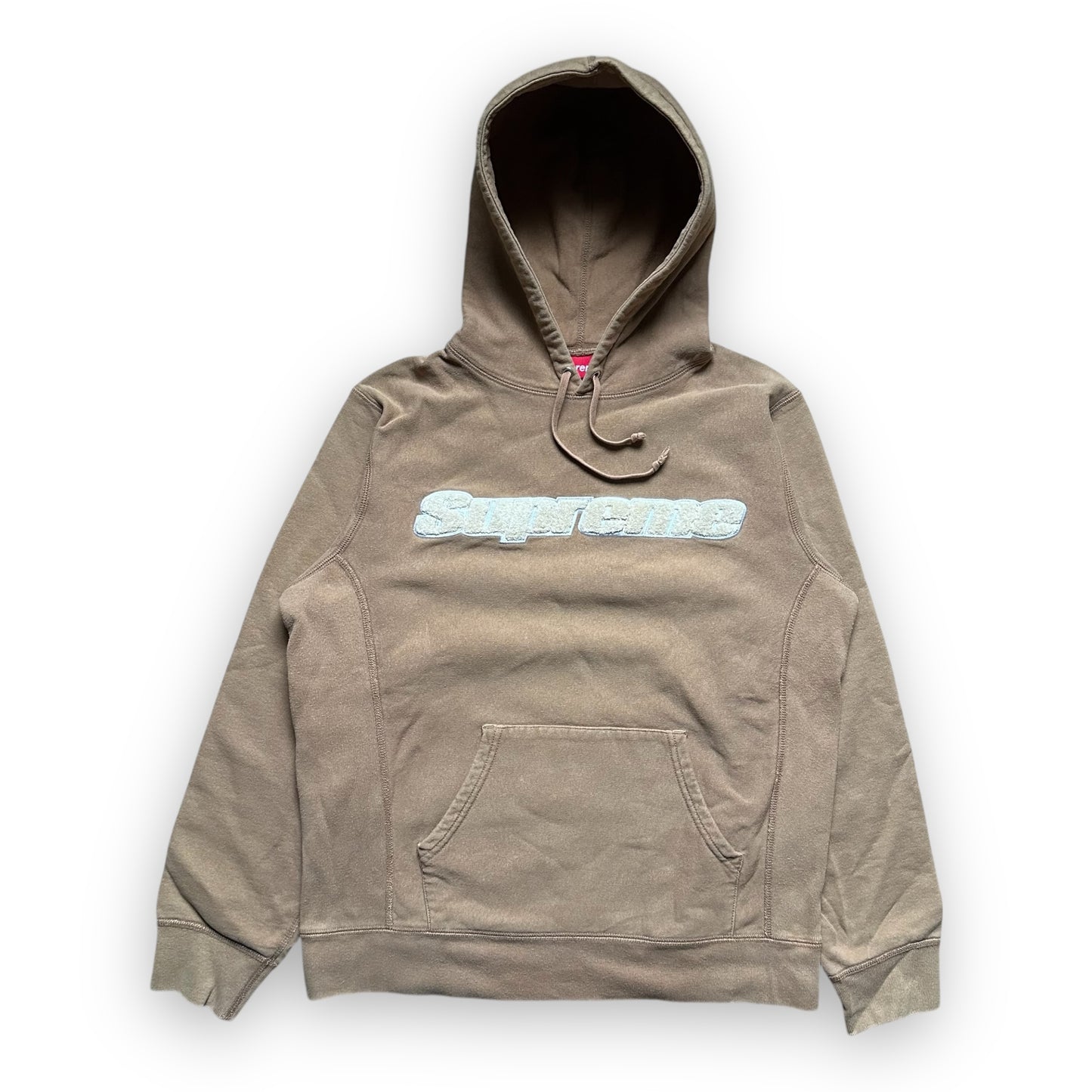Sweatshirt Hoodie Supreme Chenille Brown SS19 (M)