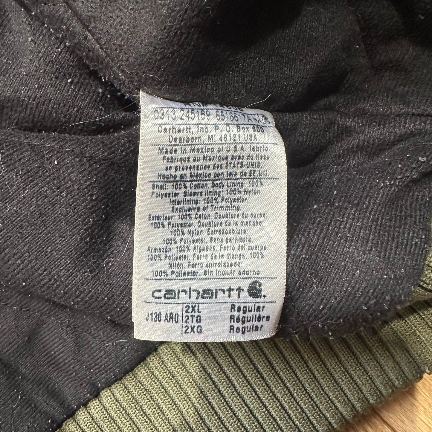 Jacket Carhartt Active Green vintage (XXL)