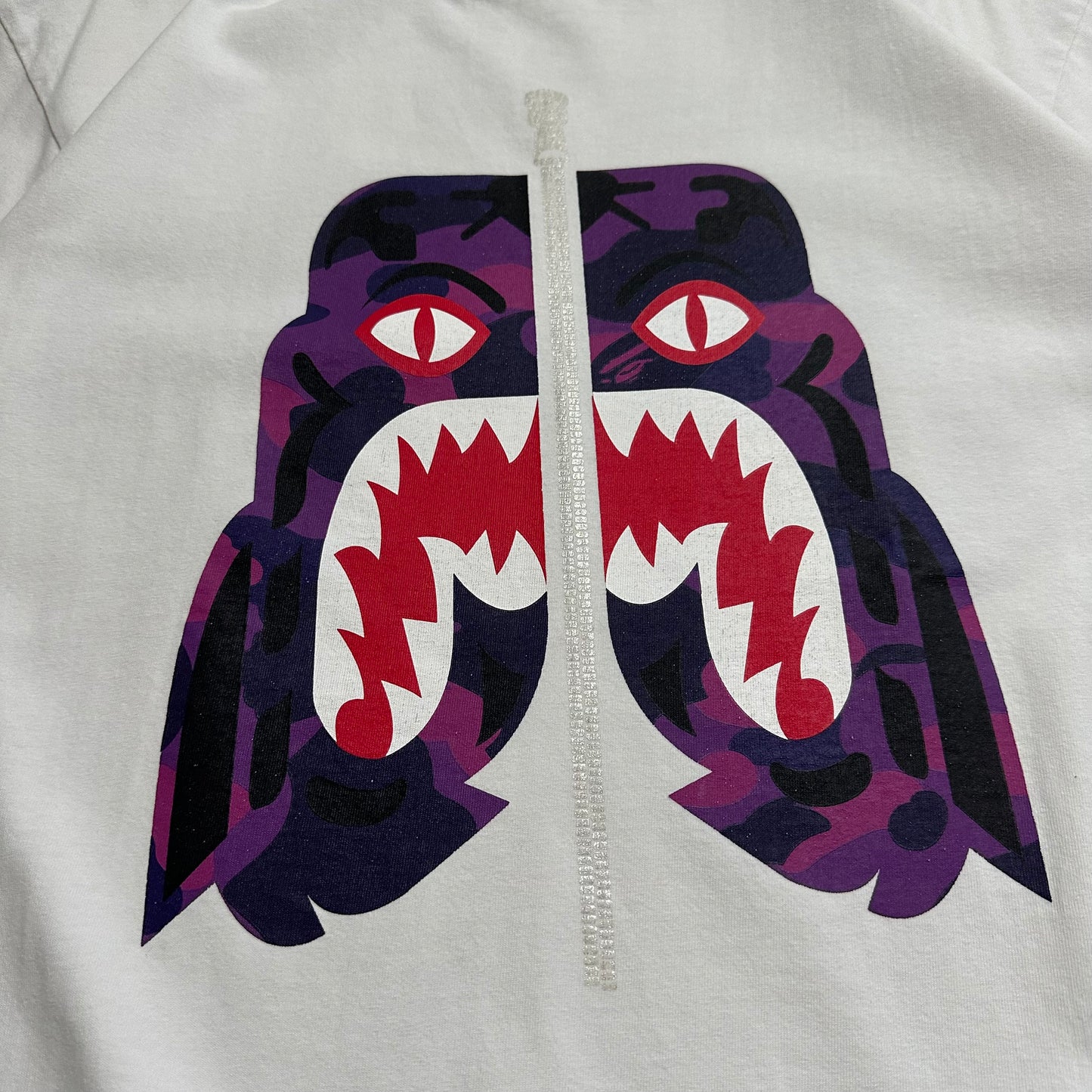 Tee BAPE Color Camo Tiger White/Purple SS19 (L)