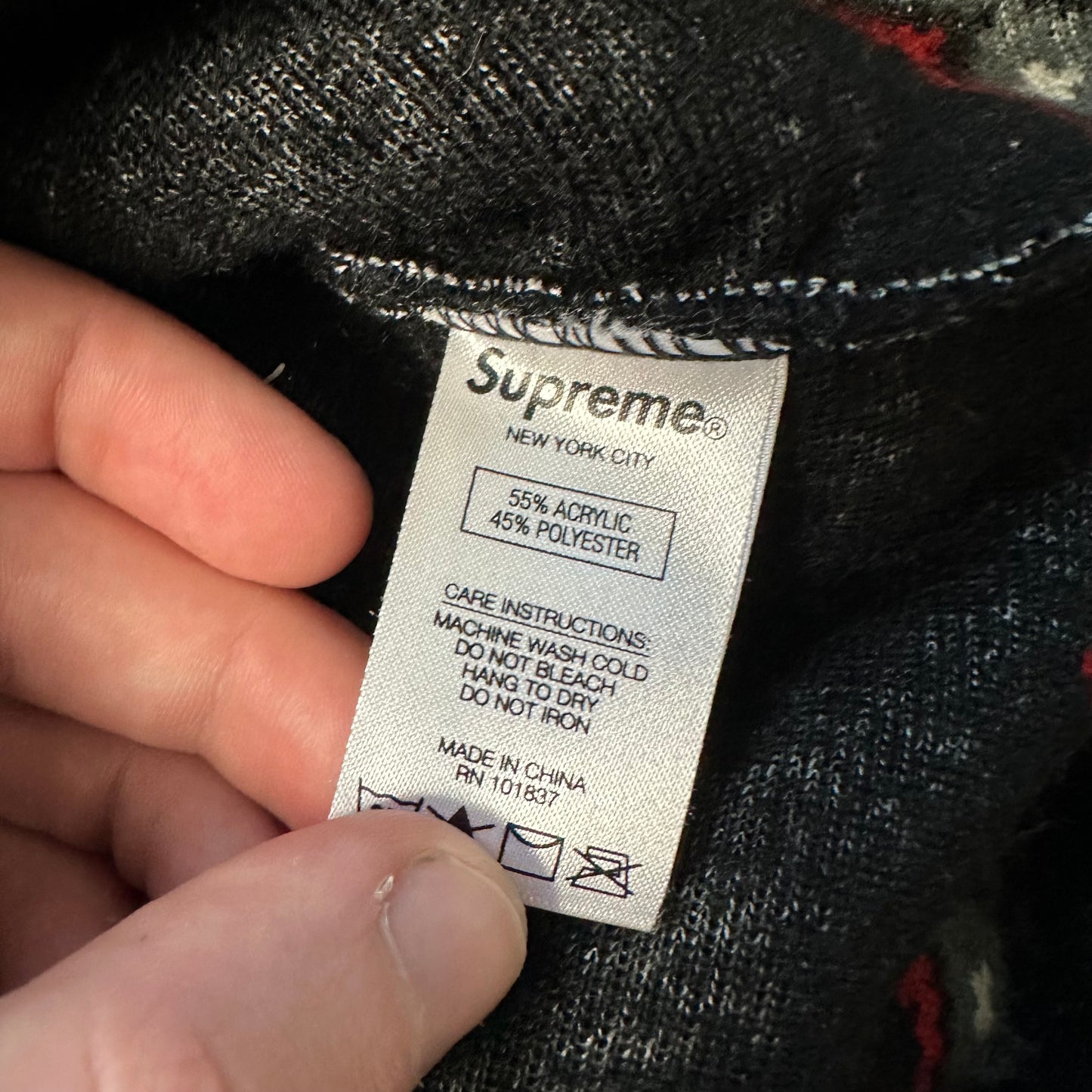 Jacket Supreme Fleece Drama Mask Black SS20 (L)