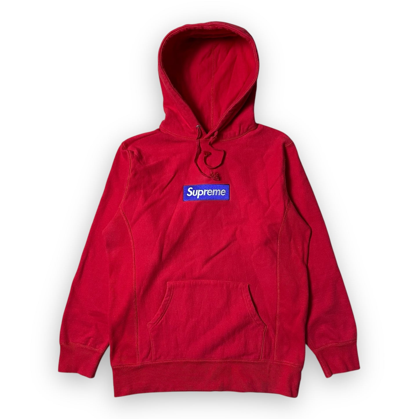 Sweatshirt Hoodie Supreme Box Logo Red FW17 (L)