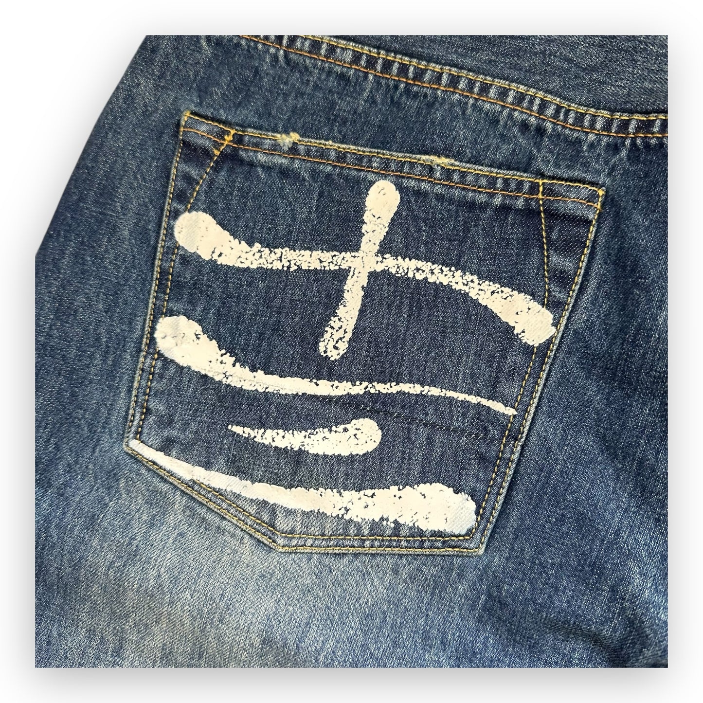 Jeans Evisu Seagull White Lot 2008 (L)