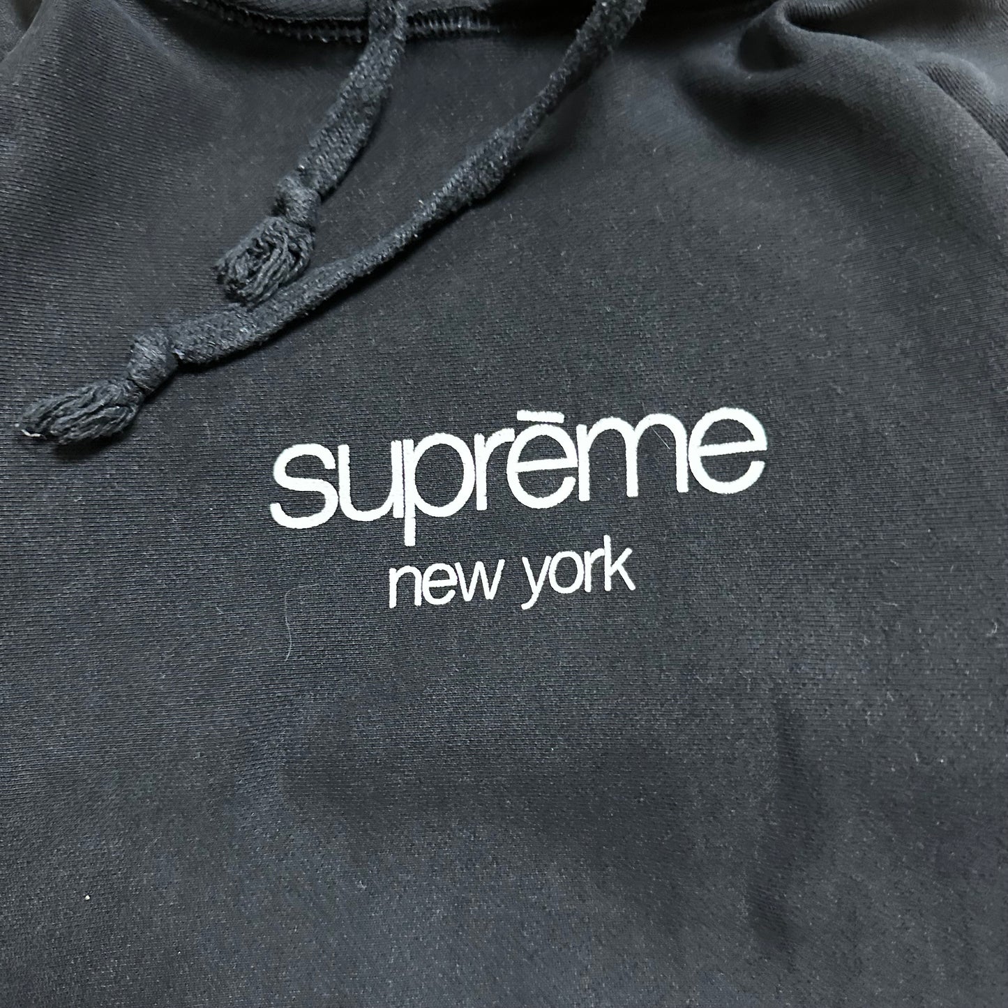 Sweatshirt Hoodie Supreme Classic Logo Black vintage (S)