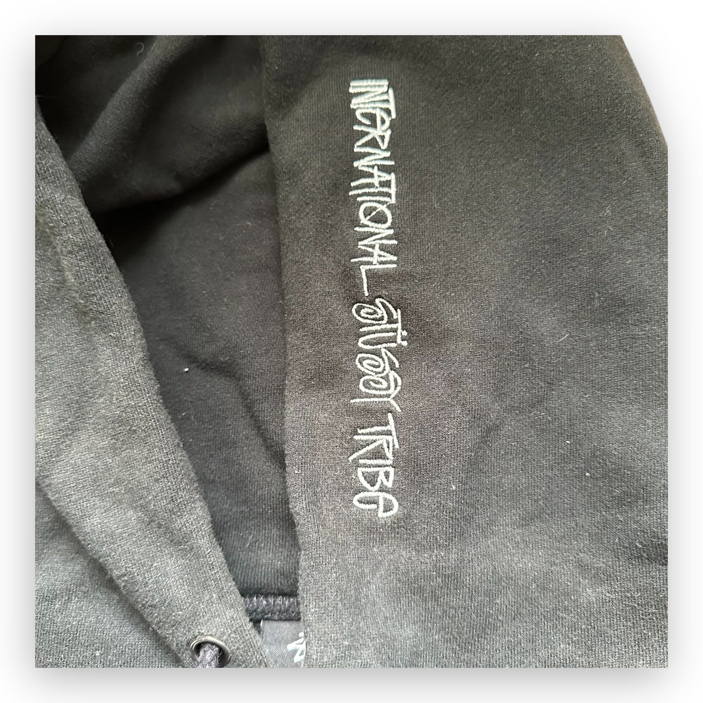 Sweatshirt Hoodie Stussy International Chenille Black (S)