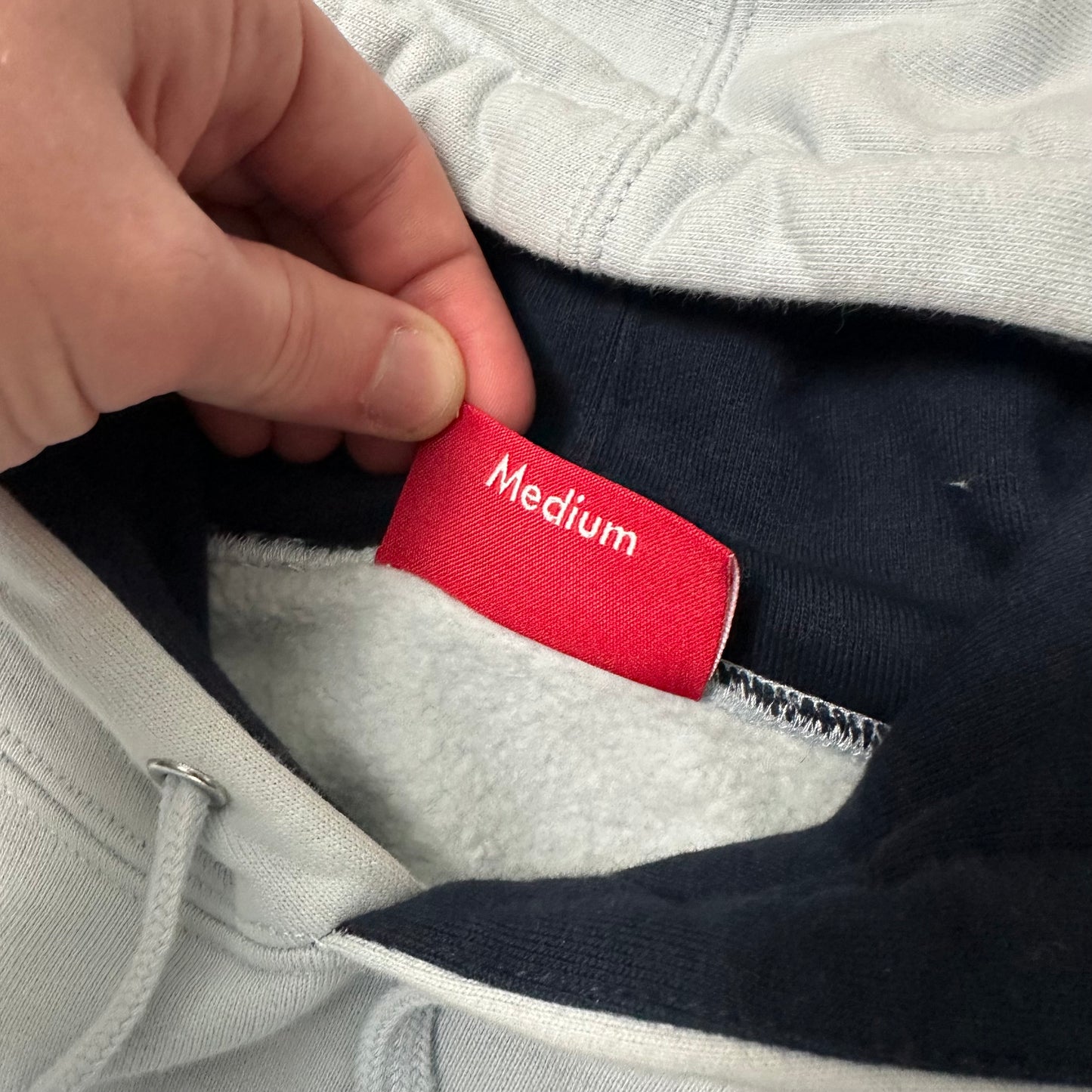 Sweatshirt Hoodie Supreme Contrast Embroidered Ice SS19 (M)