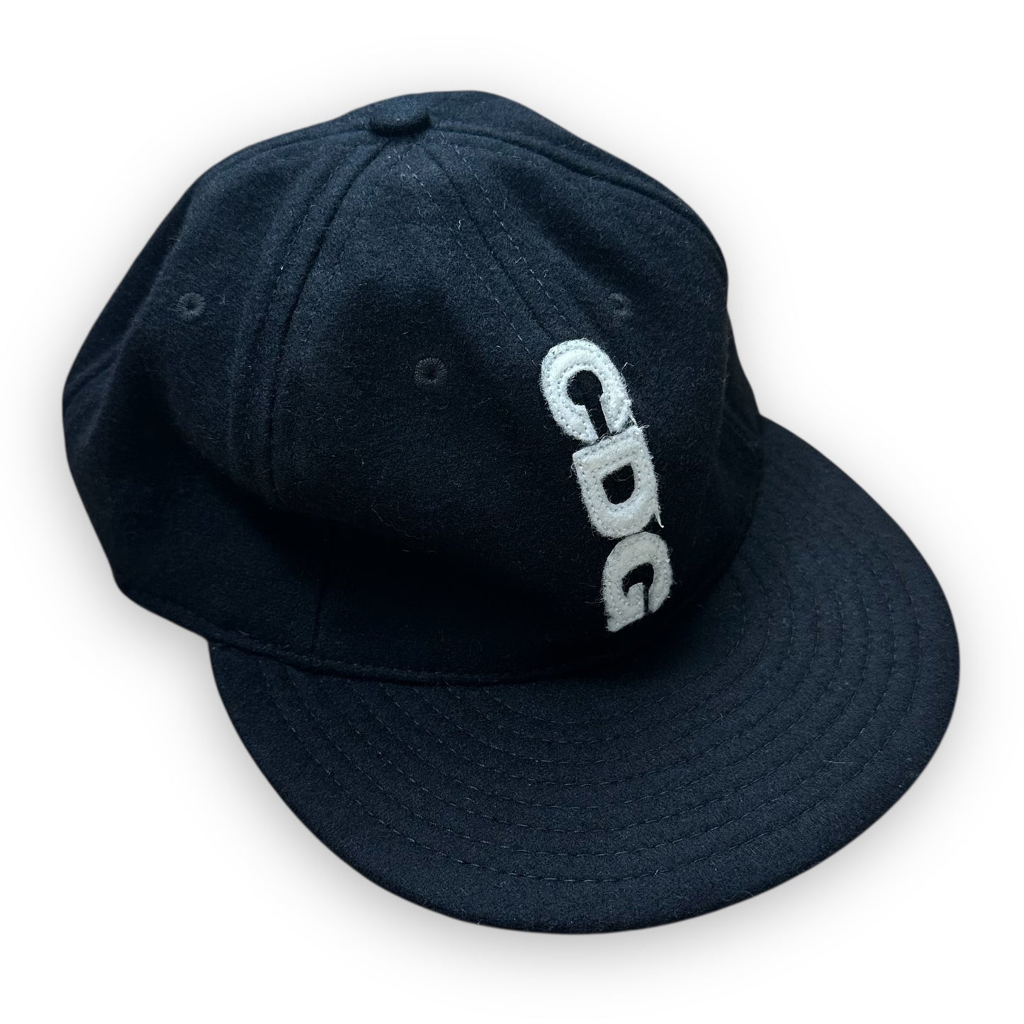 Cap CDG X Ebbets Field Flannels Logo Wool Black