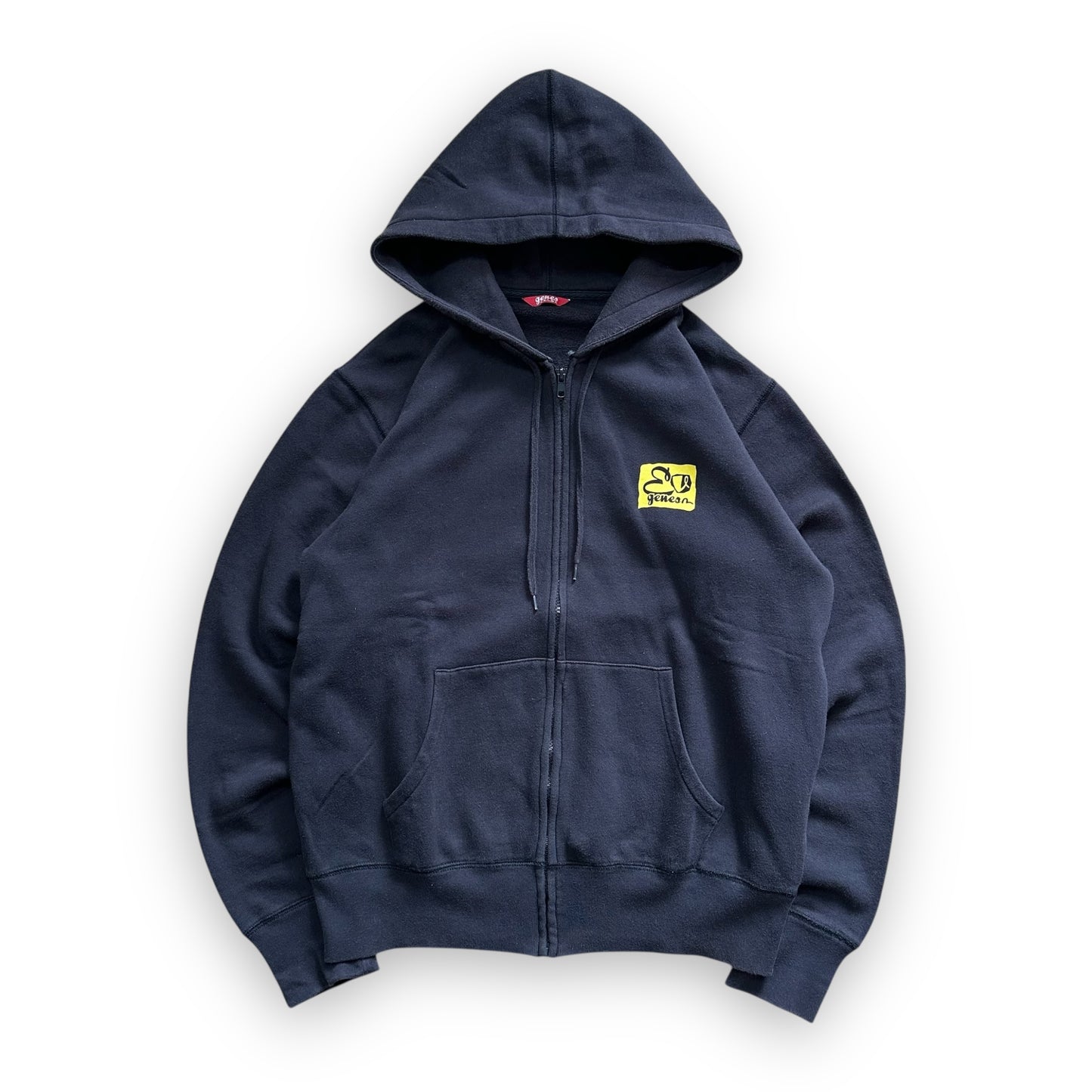 Sweatshirt Hoodie Zip Evisu Genes Seagull Tiger Vintage Black (M)