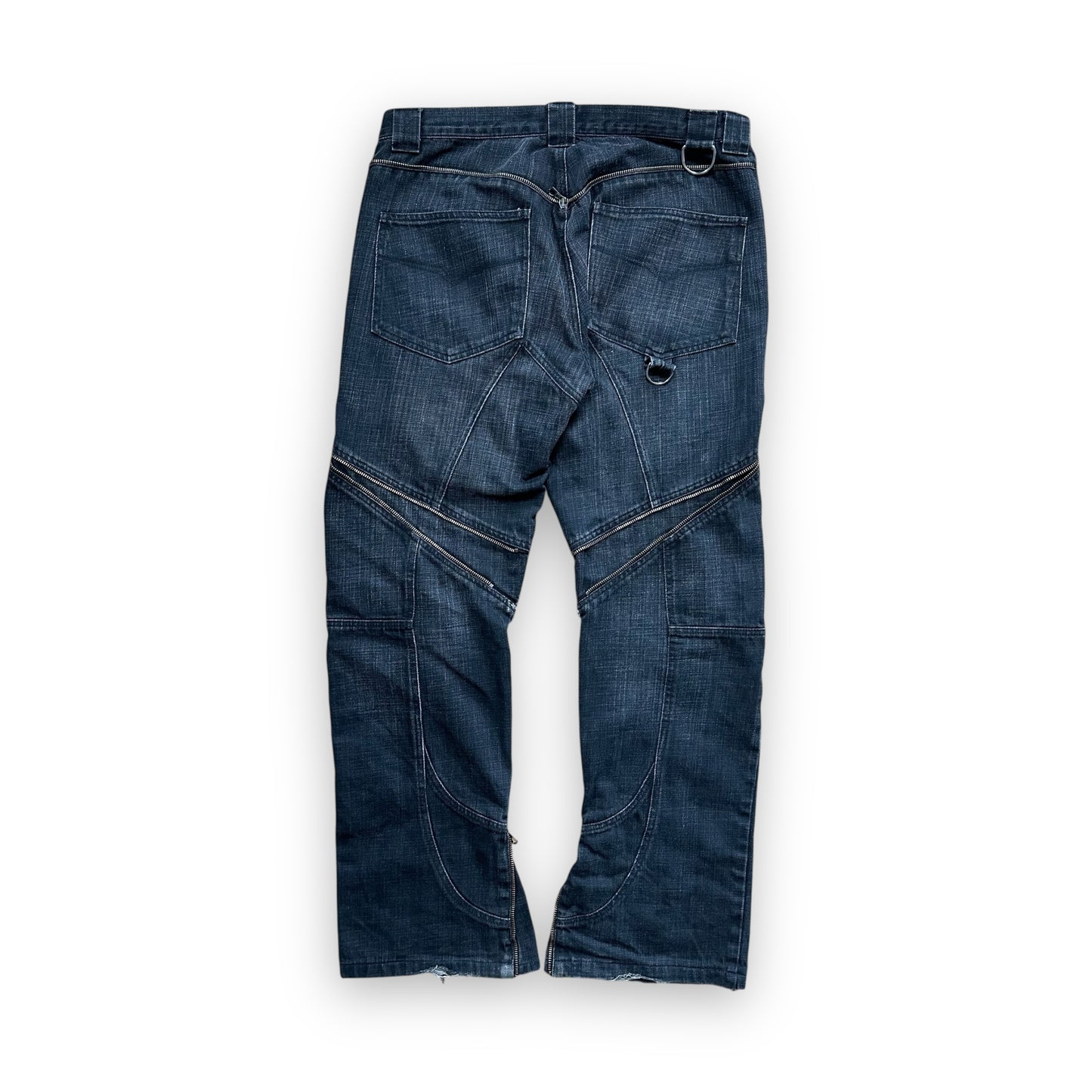 Jeans Versace Flare Technical Multi Zip vintage (L)