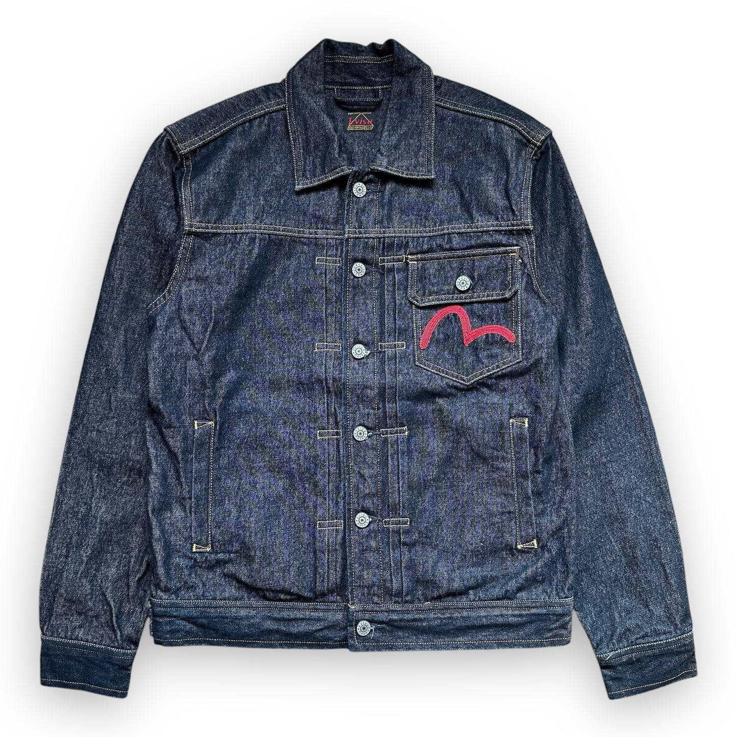 Jacket Evisu Denim Red Gold Embroidery (S)
