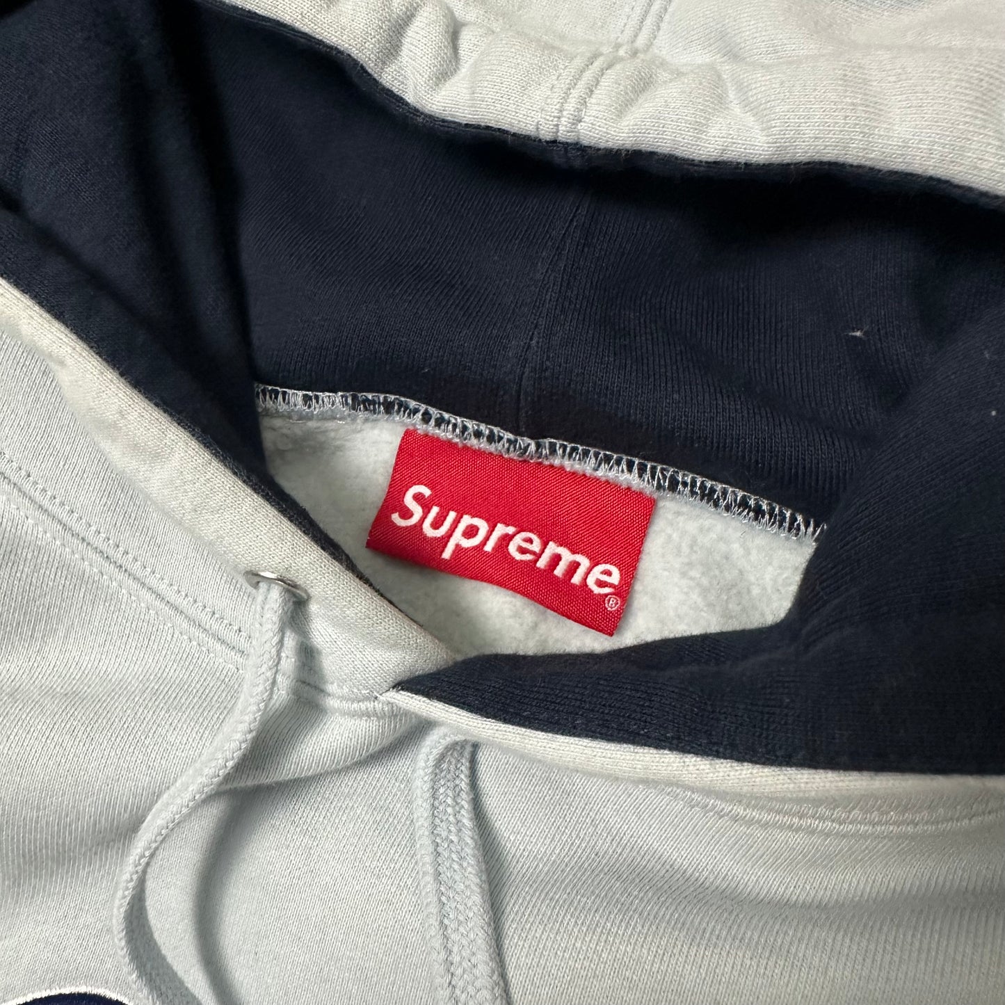 Sweatshirt Hoodie Supreme Contrast Embroidered Ice SS19 (M)