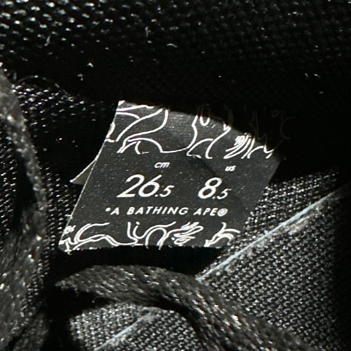 EU42 - US8.5 - UK7.5 • Bape STA Comme des Garcons Osaka Black