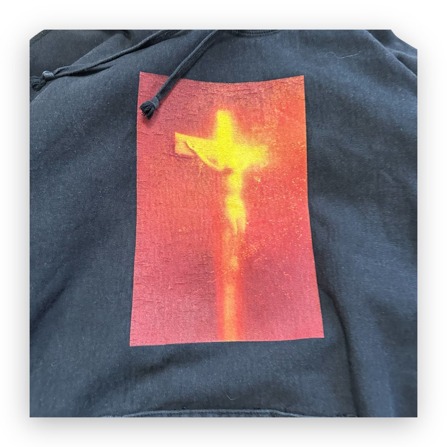 Sweatshirt Hoodie Supreme x Andres Serrano « Piss Christ » Black FW17 (L)